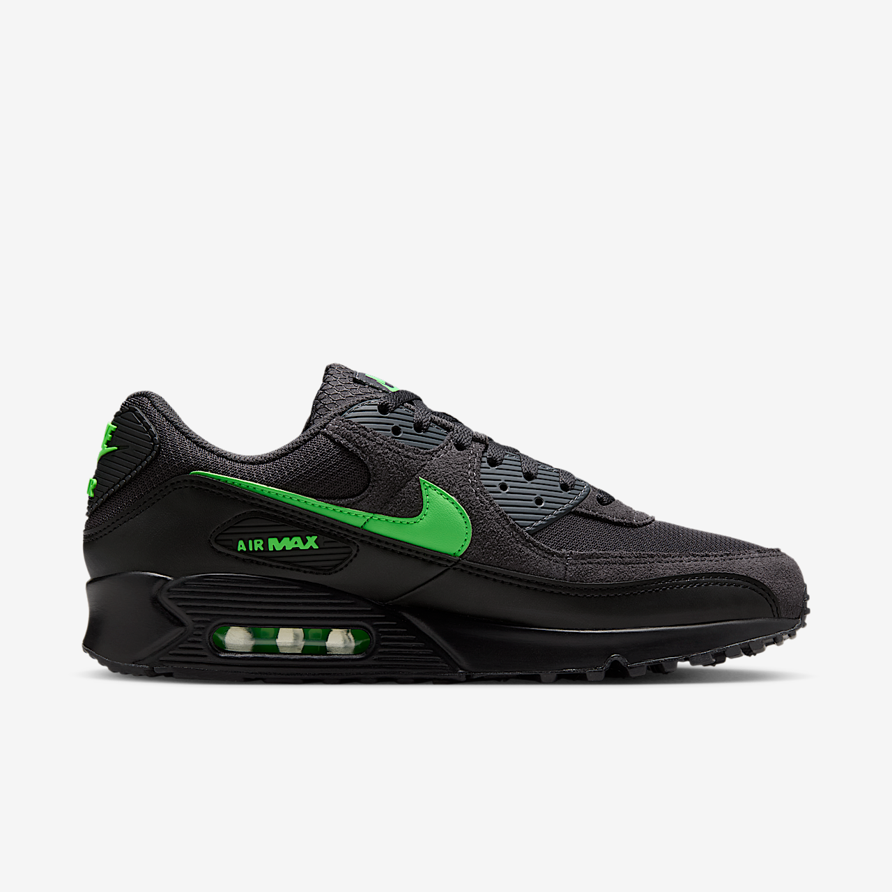 Nike Air max 90 sneaker Anthracite/Zwart/Green Strike
