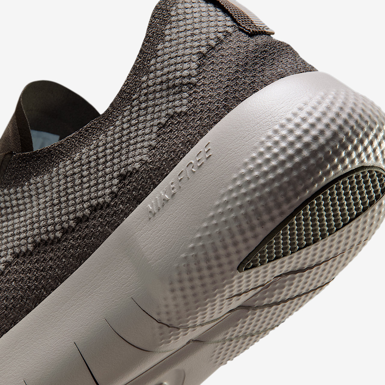 Nike Free sneaker Cave Stone/College Grey/Zwart