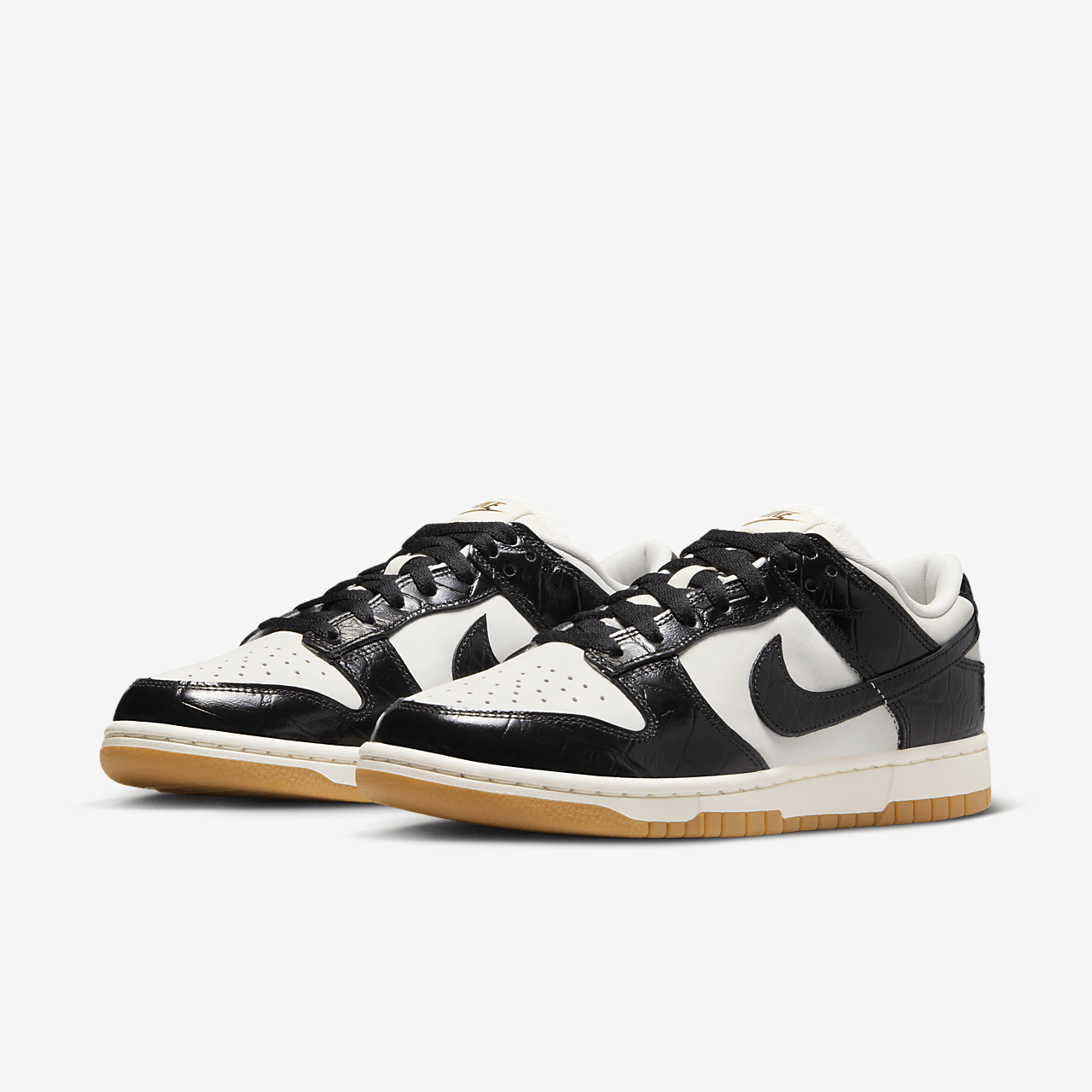 Nike Dunk Low sneaker Phantom/Sail/Gum Light Brown/Zwart