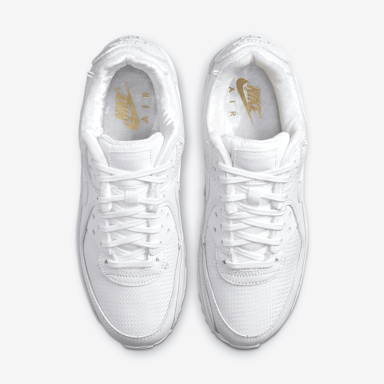 Nike Air max 90 sneaker Wit/Metallic Gold/Wit