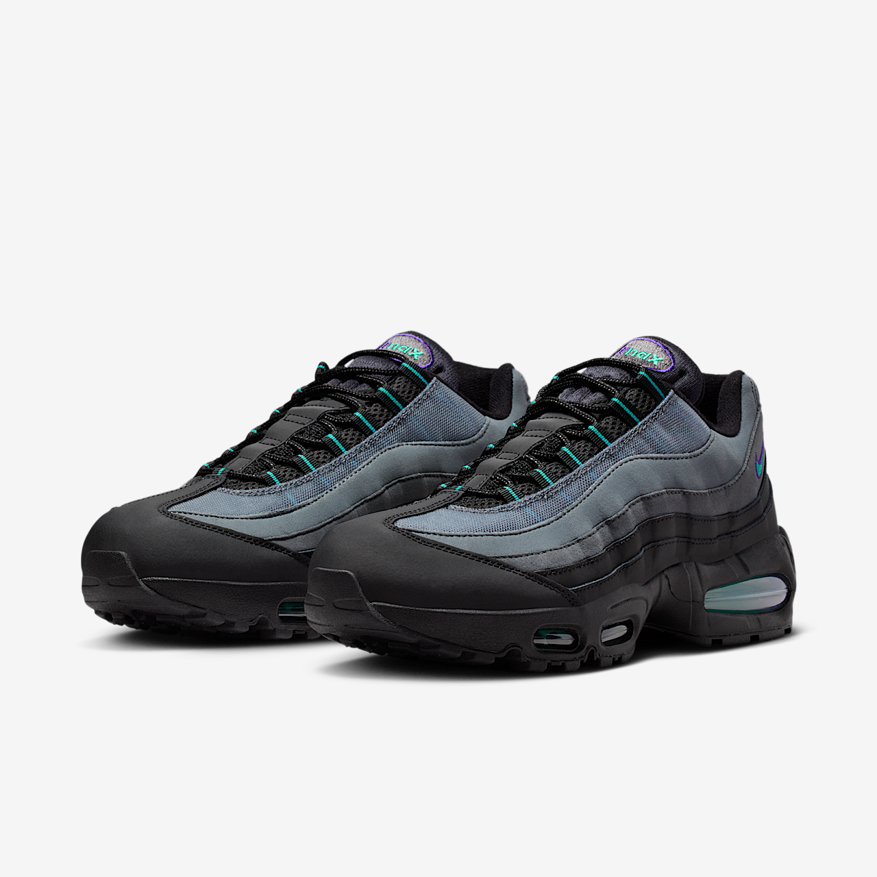 Nike Air Max sneaker Zwart/Iron Grey/Court Purple/Dusty Cactus