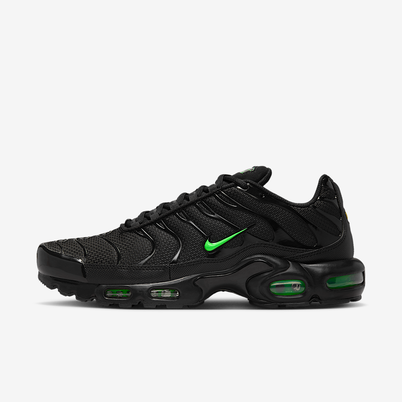 Nike Air Max Plus sneaker Zwart/Zwart/Green Strike