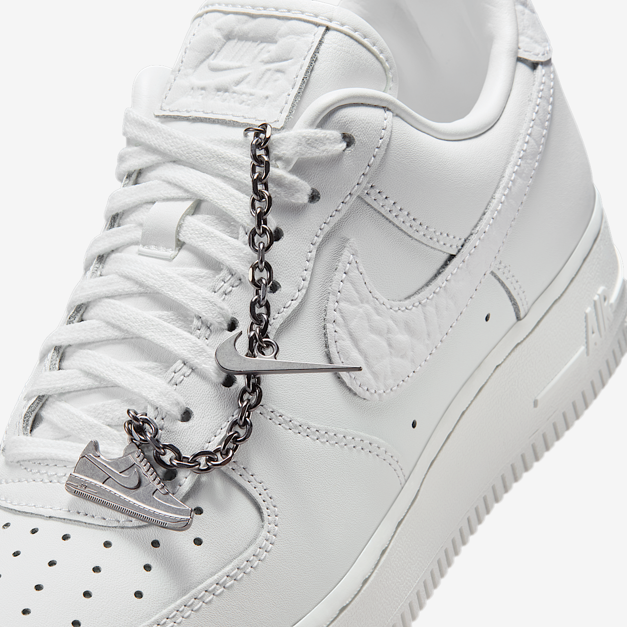 Nike Air Force 1 sneaker Summit White/Wit/Metallic Silver/Summit White