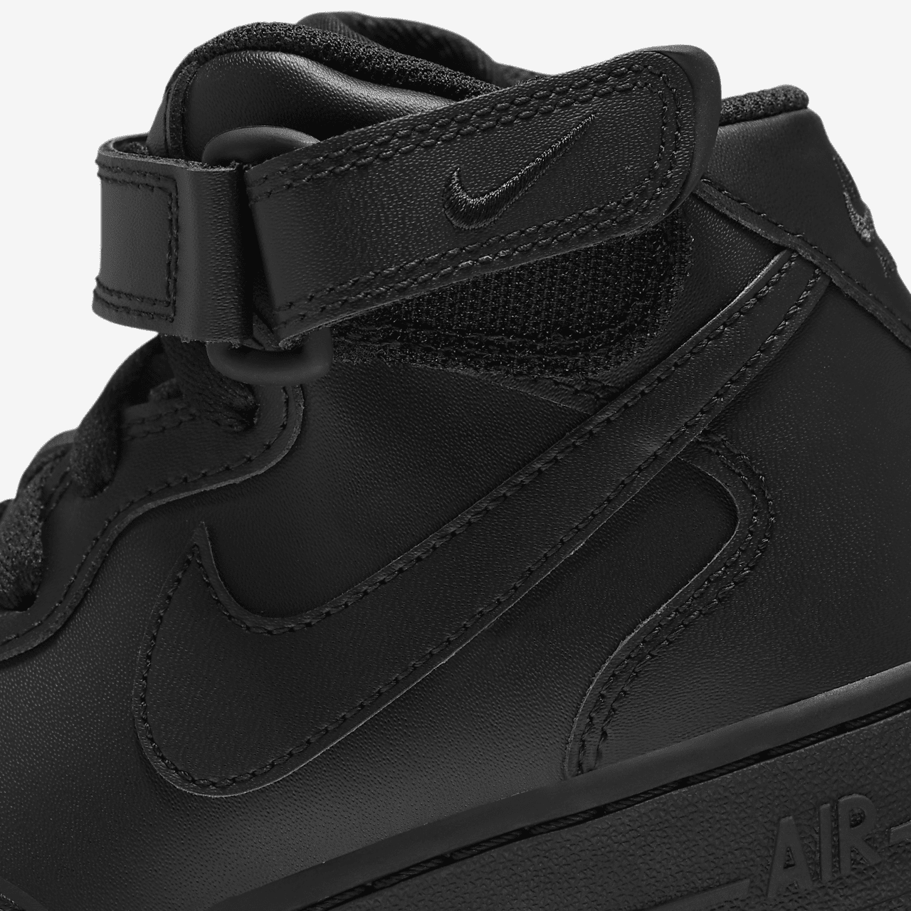 Nike Air Force 1 sneaker Zwart/Zwart