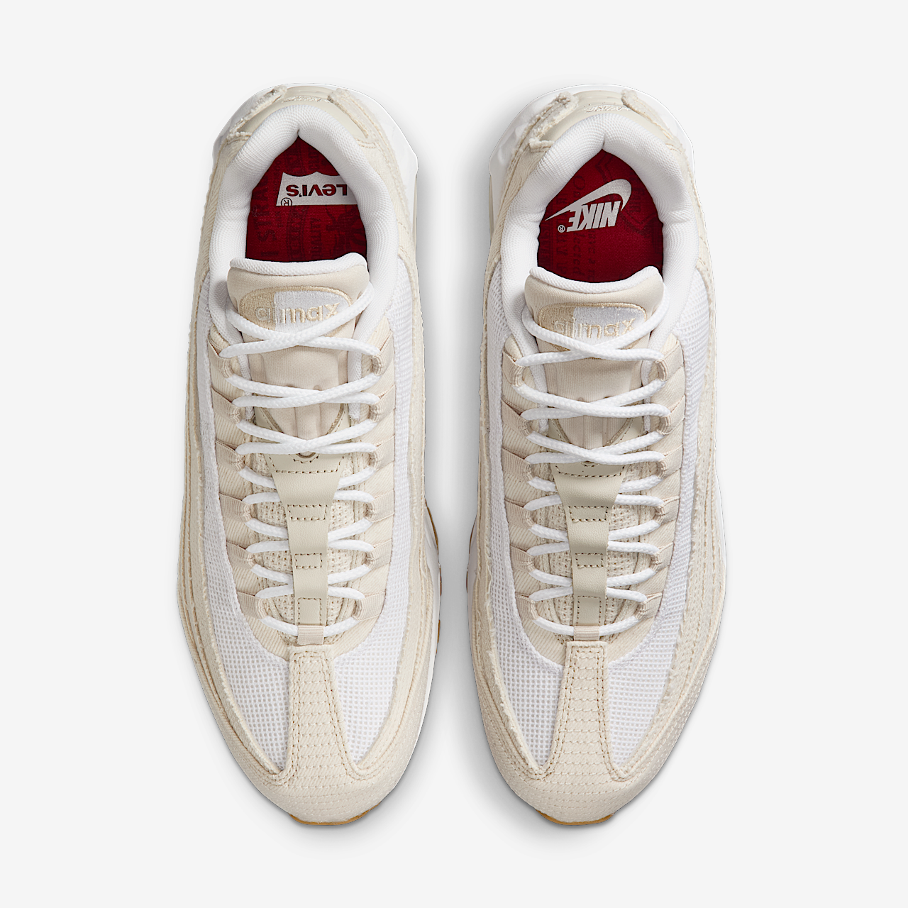 Nike Air Max sneaker Light Orewood Brown/Gym Red/Wit