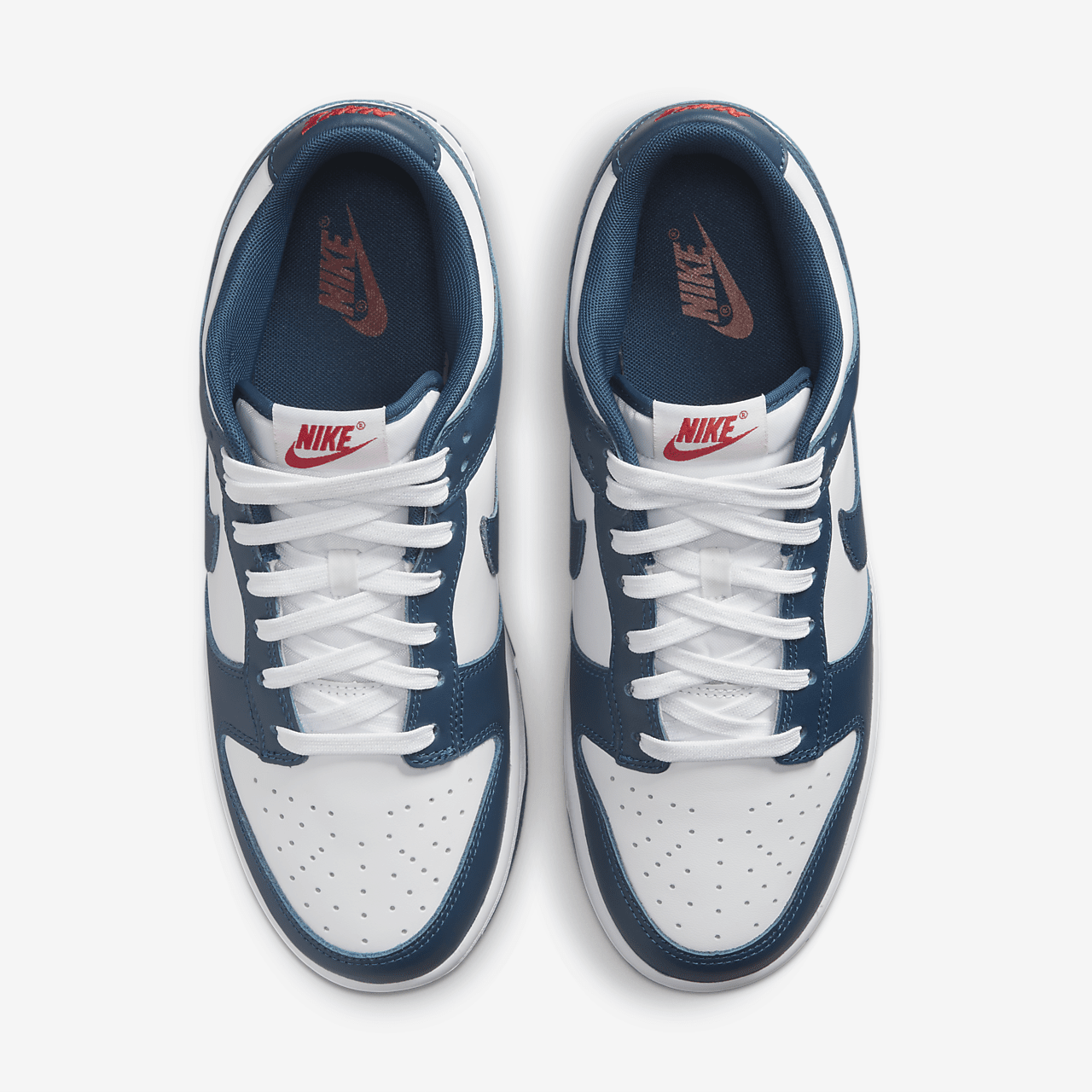 Nike Dunk Low sneaker Valerian Blue/Wit/University Red/Valerian Blue