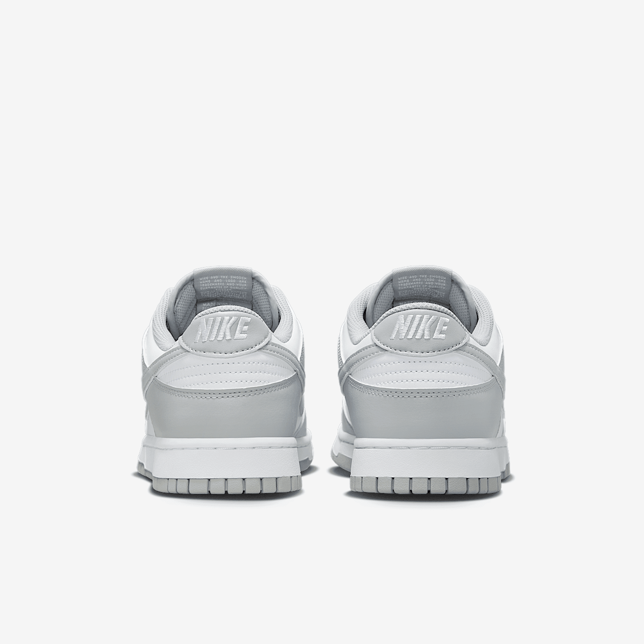 Nike Dunk Low sneaker Wit/Wit/Light Smoke Grey