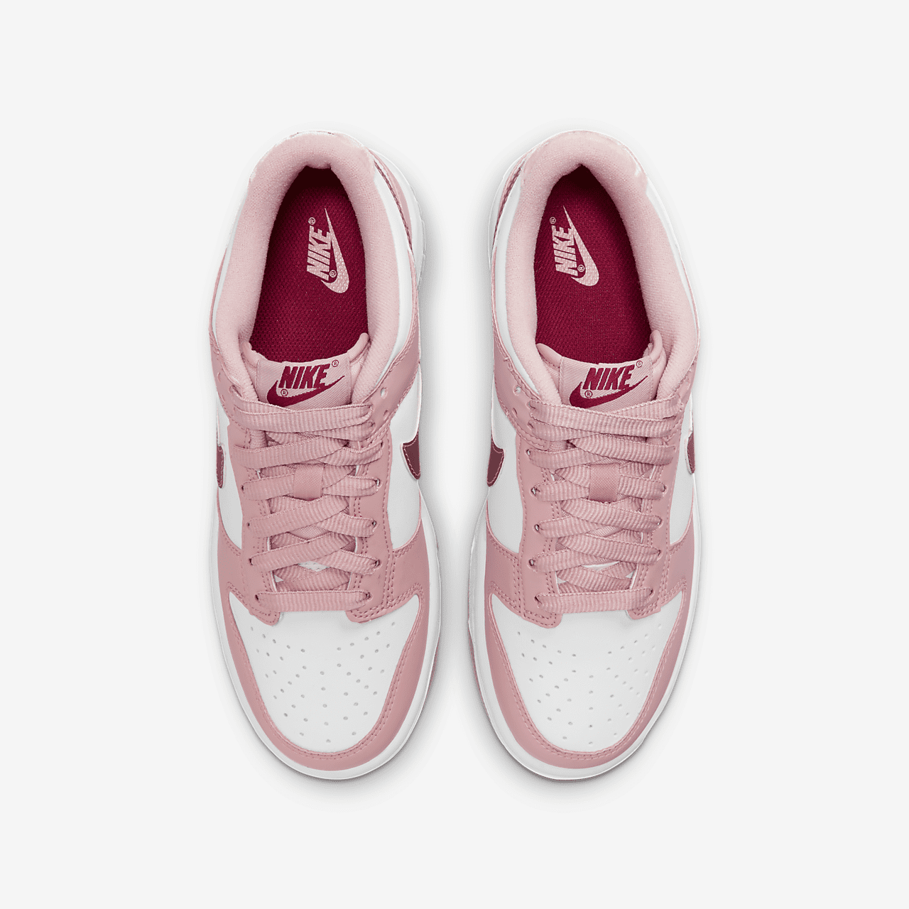 Nike Dunk Low sneaker Pink Glaze/Wit/Pomegranate/Pink Glaze