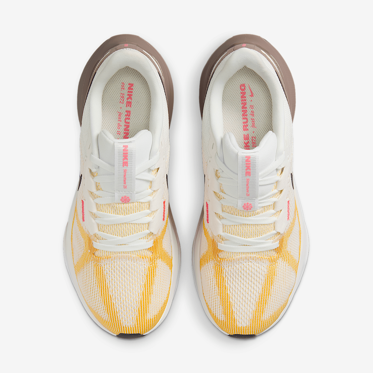 Nike  sneaker Summit White/Mink Brown/Varsity Maize/Zwart