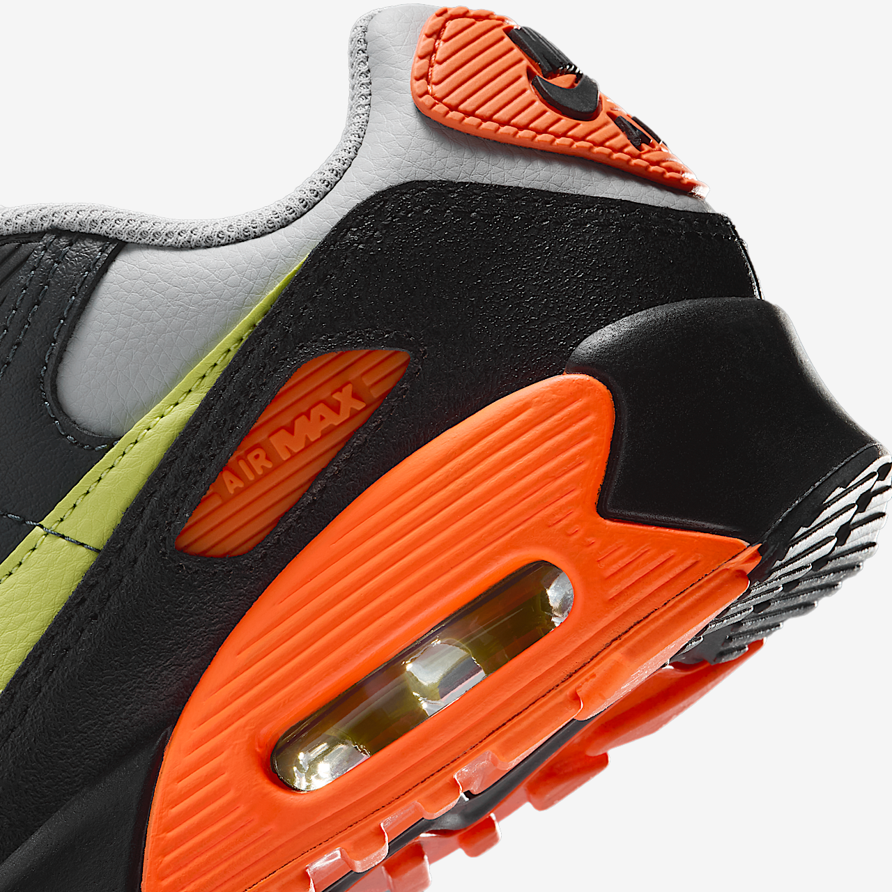 Nike Air max 90 sneaker Light Smoke Grey/Hyper Crimson/Zwart/Limelight