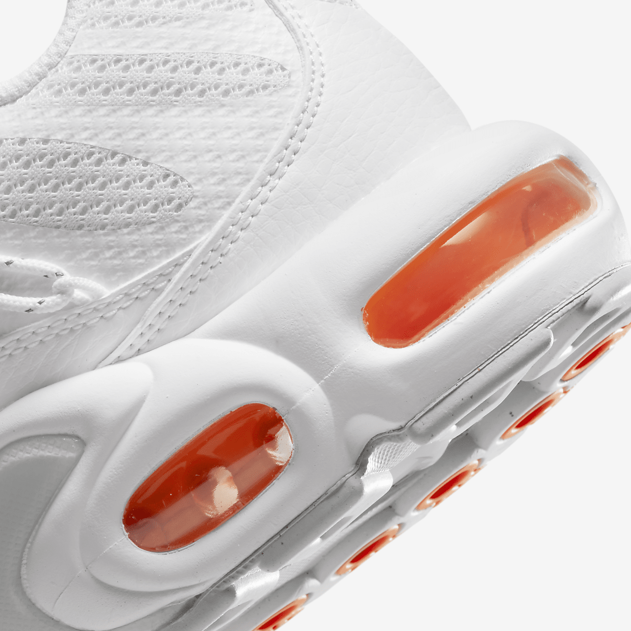 Nike Air Max Plus sneaker Wit/Safety Orange/Pure Platinum