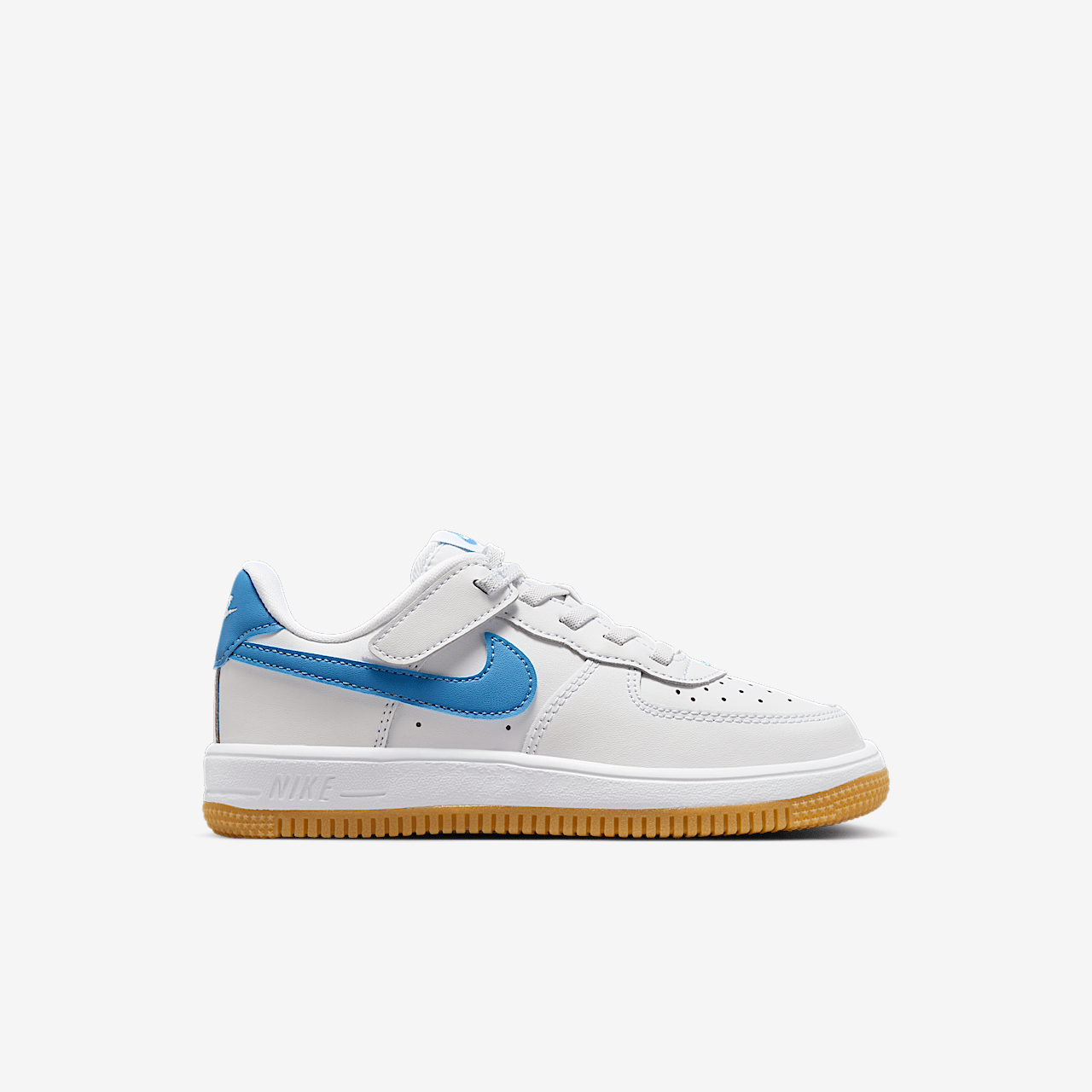 Nike  sneaker Wit/Gum Light Brown/Blue Beyond