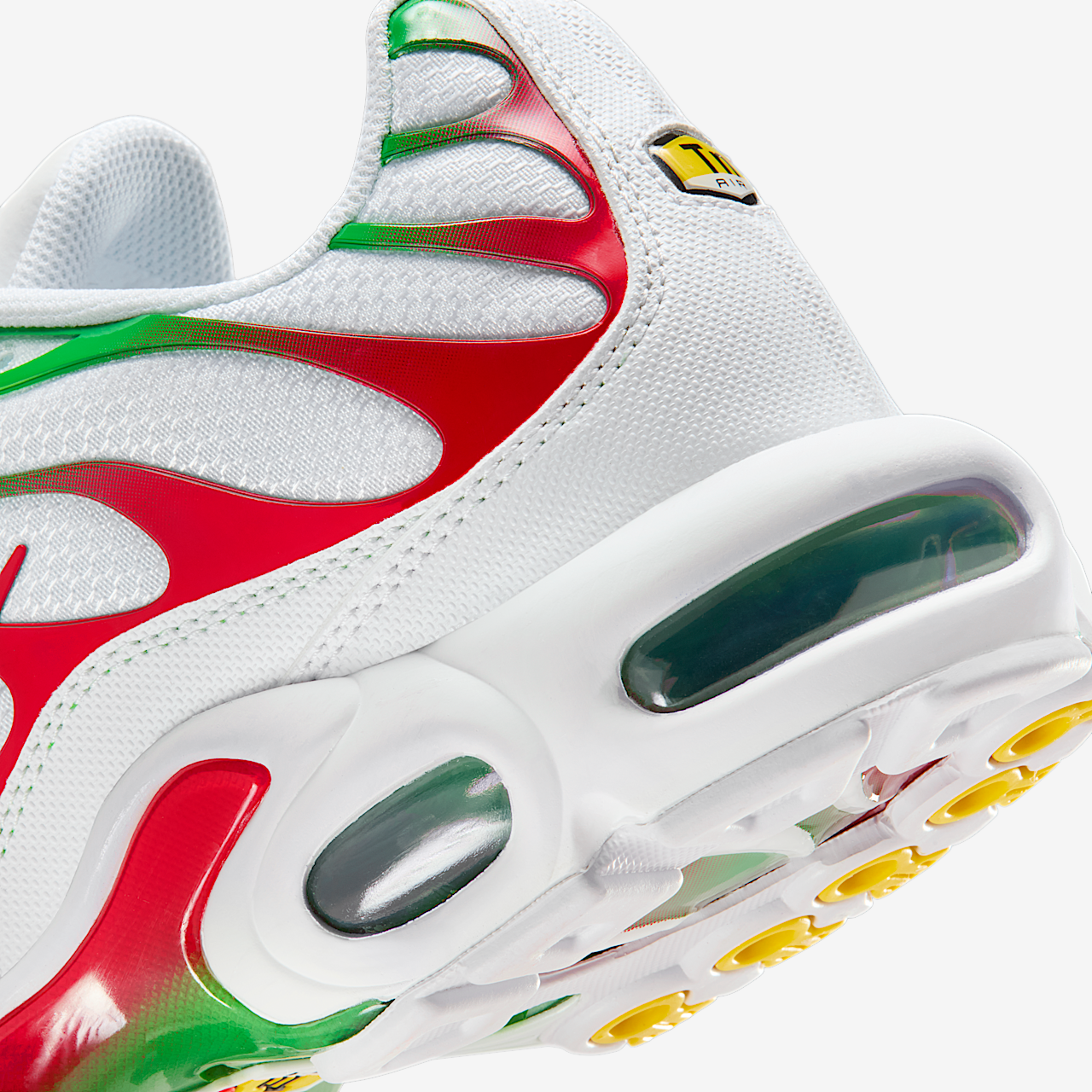 Nike Air Max Plus sneaker Wit/Kelly Green/University Red/Zwart