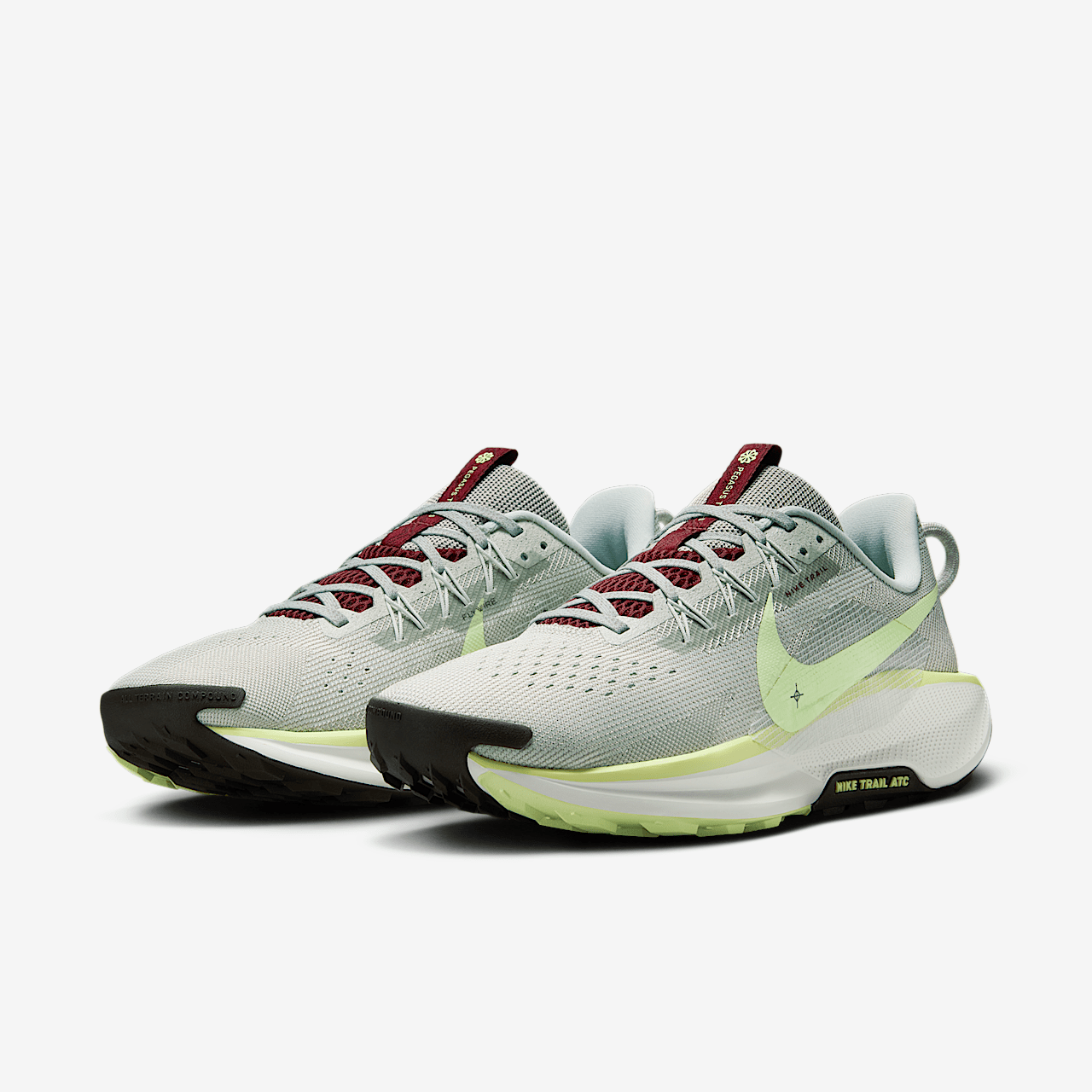 Nike Pegasus sneaker Light Silver/College Grey/Dark Team Red/Barely Volt