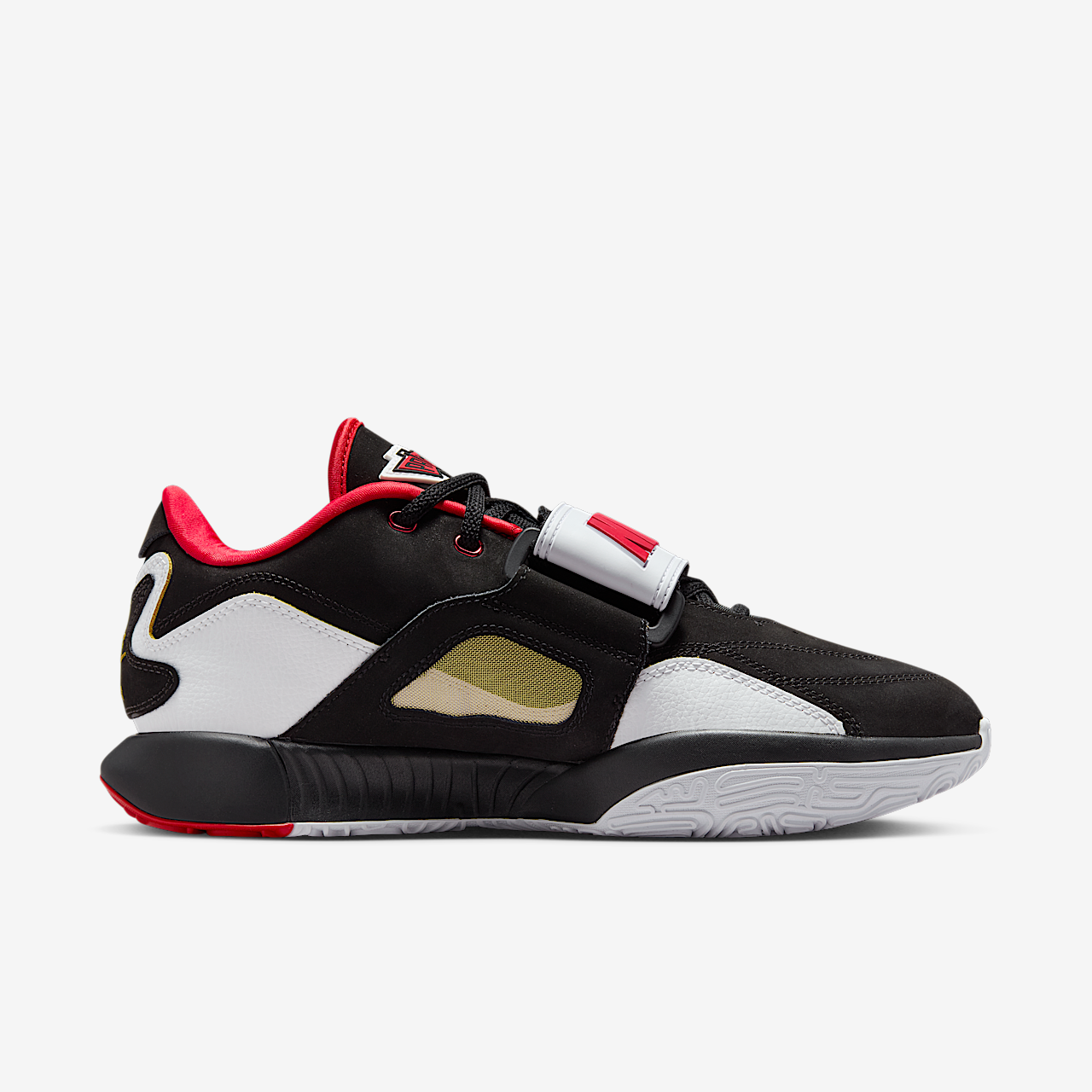 Nike LeBron sneaker Zwart/Fire Red/Metallic Gold/Wit