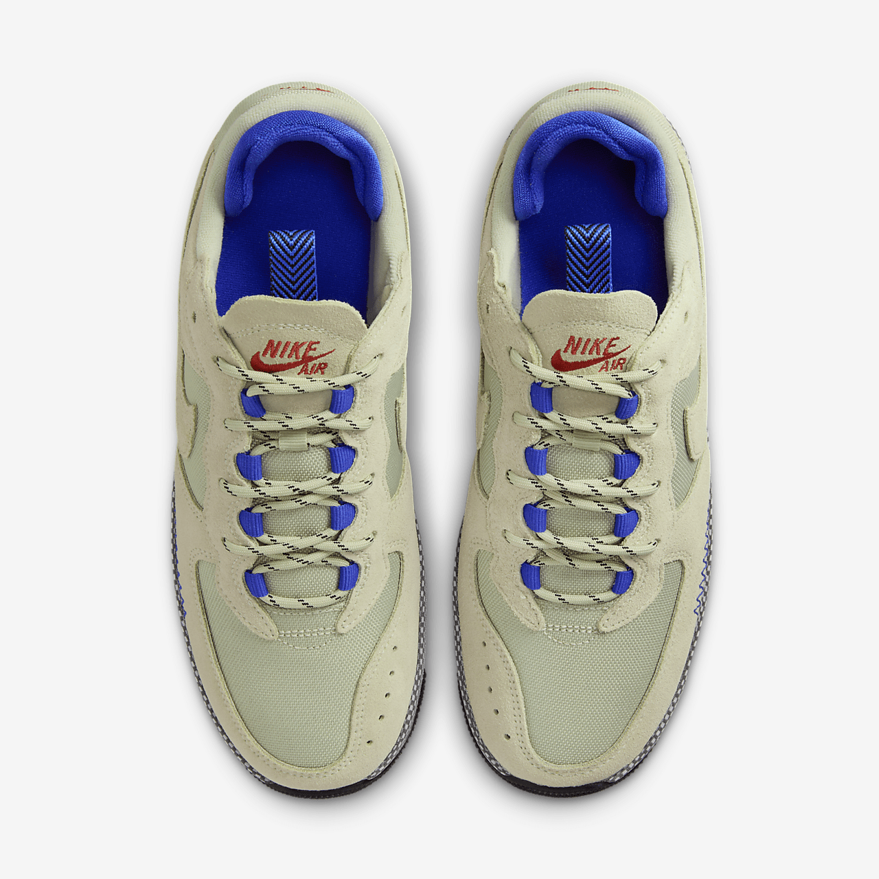 Nike Air Force 1 sneaker Olive Aura/Aquarius Blue/Ashen Slate/Racer Blue
