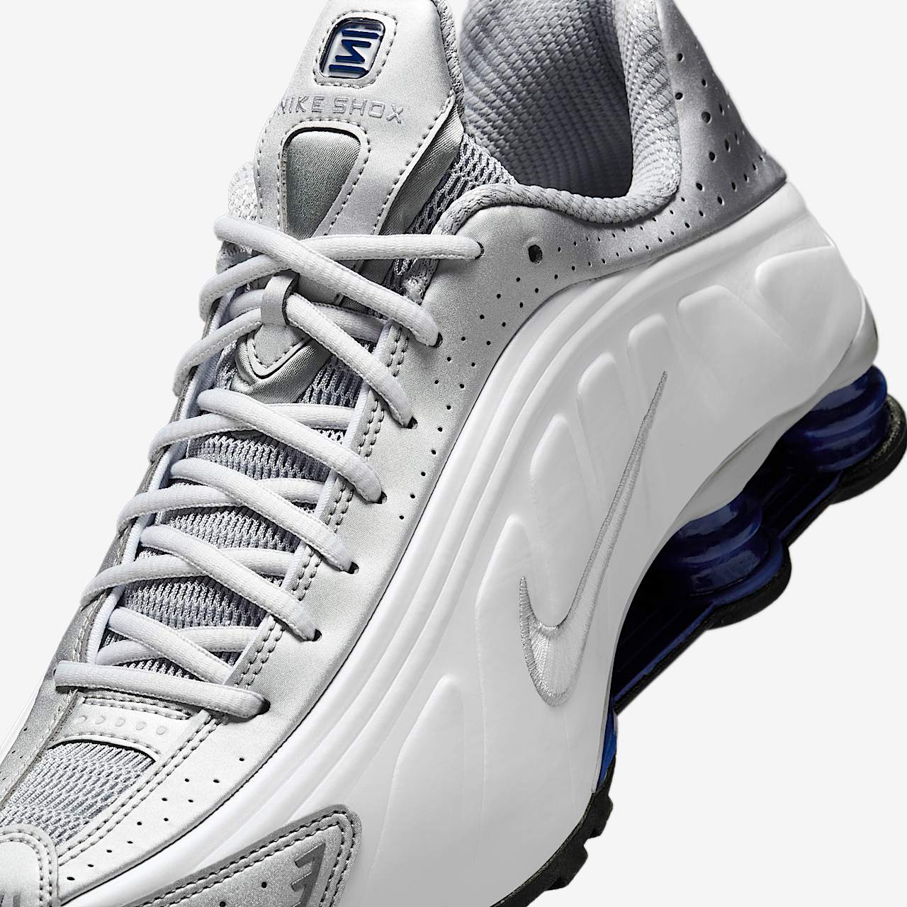 Nike Nike Shox sneaker Wit/Metallic Silver/Deep Royal Blue/Wit