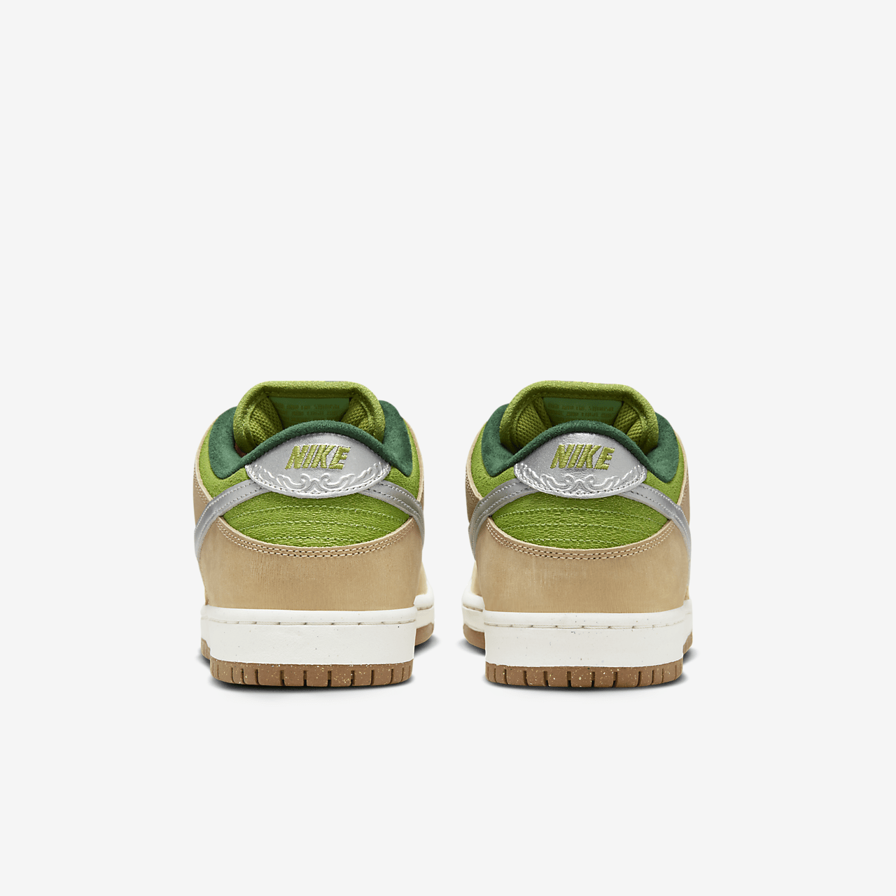Nike Dunk Low sneaker Sesame/Pear/Fir/Metallic Silver