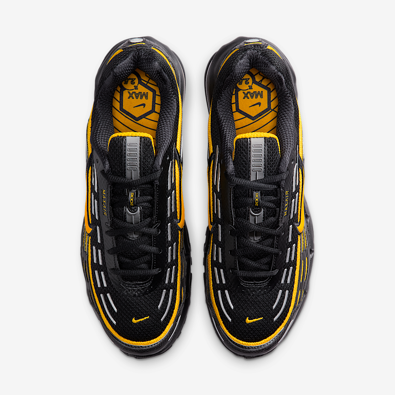 Nike Air Max sneaker Zwart/Zwart/Metallic Silver/Varsity Maize