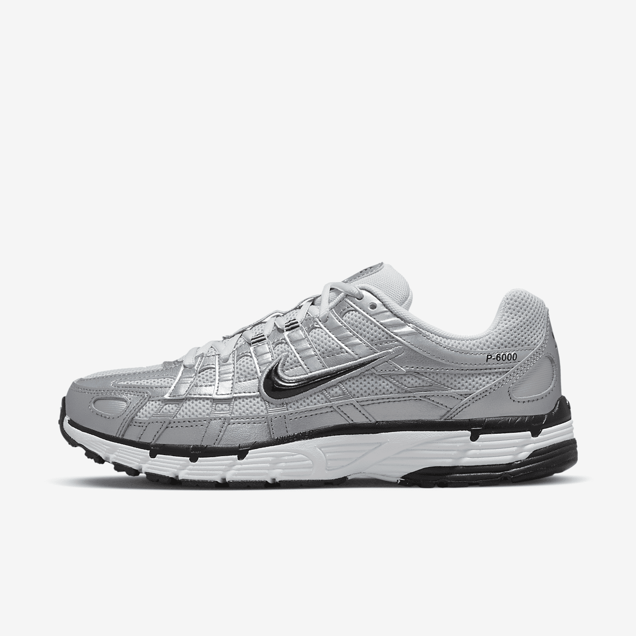 Nike P-6000 sneaker Wit/Metallic Silver/Pure Platinum/Zwart