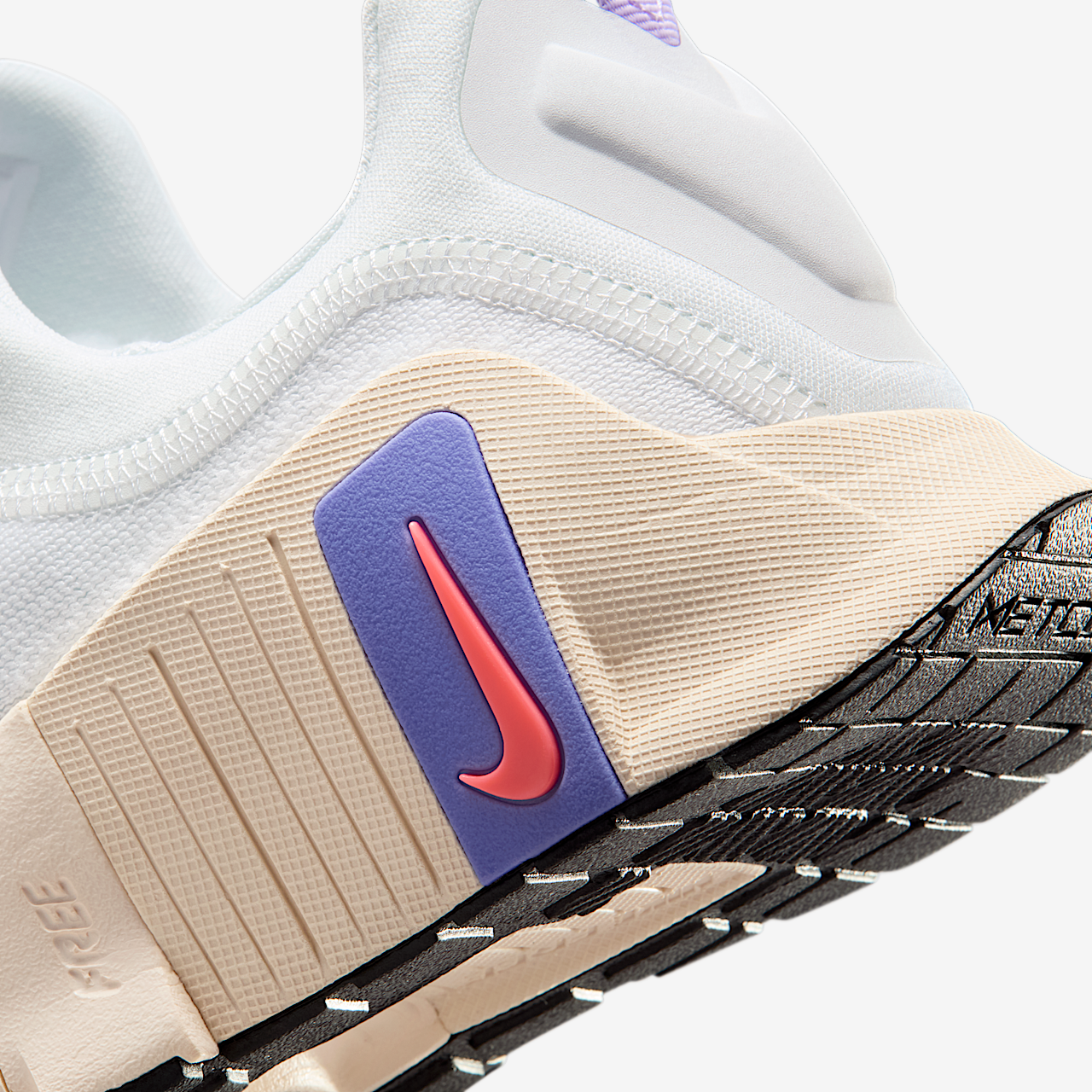 Nike Free sneaker Wit/Violet Mist/Chalk/Hot Lava