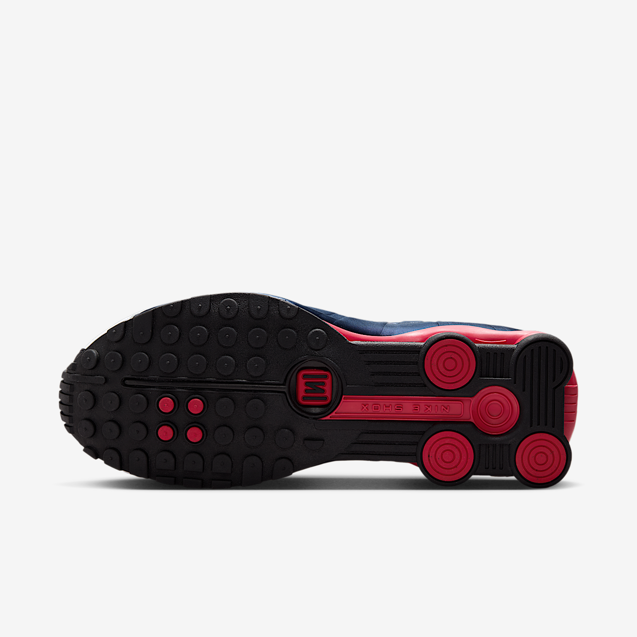 Nike Nike Shox sneaker Midnight Navy/Wit/Metallic Silver/Gym Red