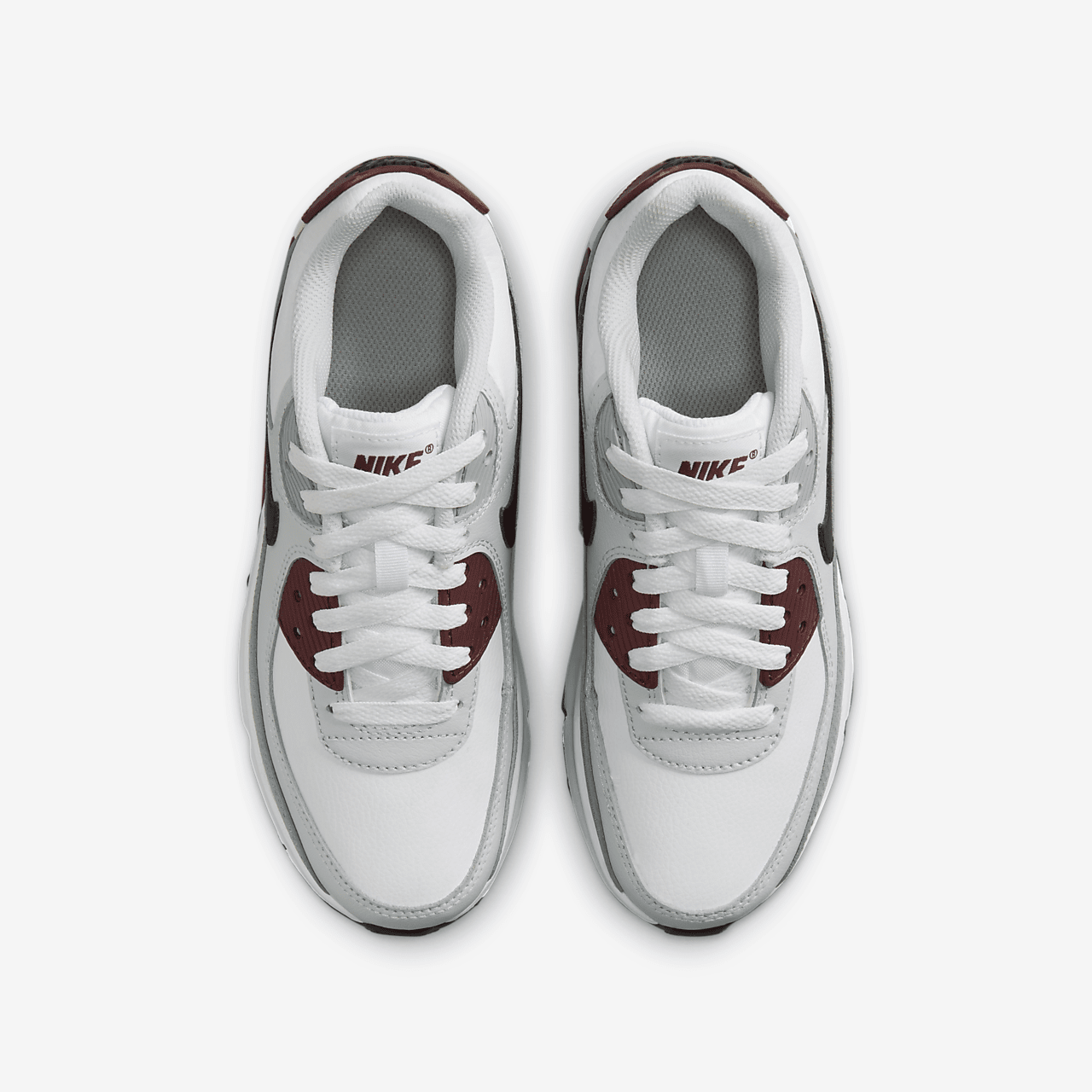 Nike Air max 90 sneaker Wit/Dark Team Red/Pure Platinum/Zwart