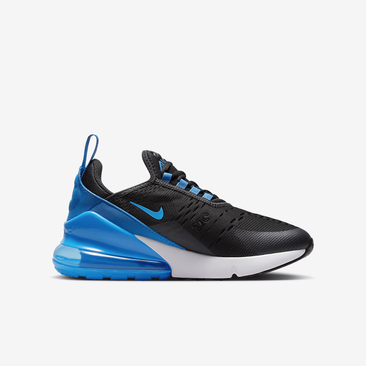 Nike Air max 270 sneaker Anthracite/Zwart/Wit/Light Photo Blue