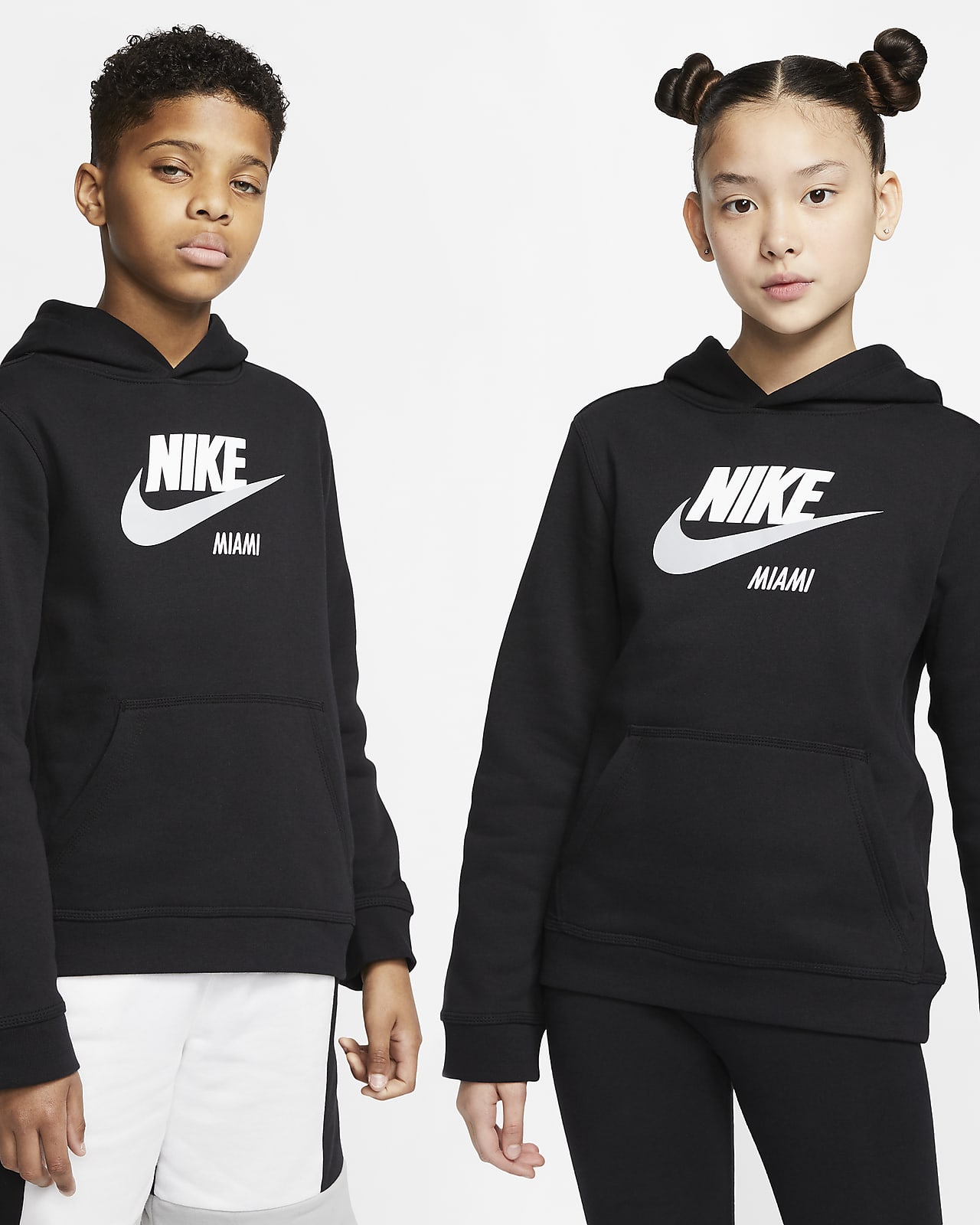 Nike Sportswear Club Fleece Miami Big Kids' Pullover Hoodie. Nike.com