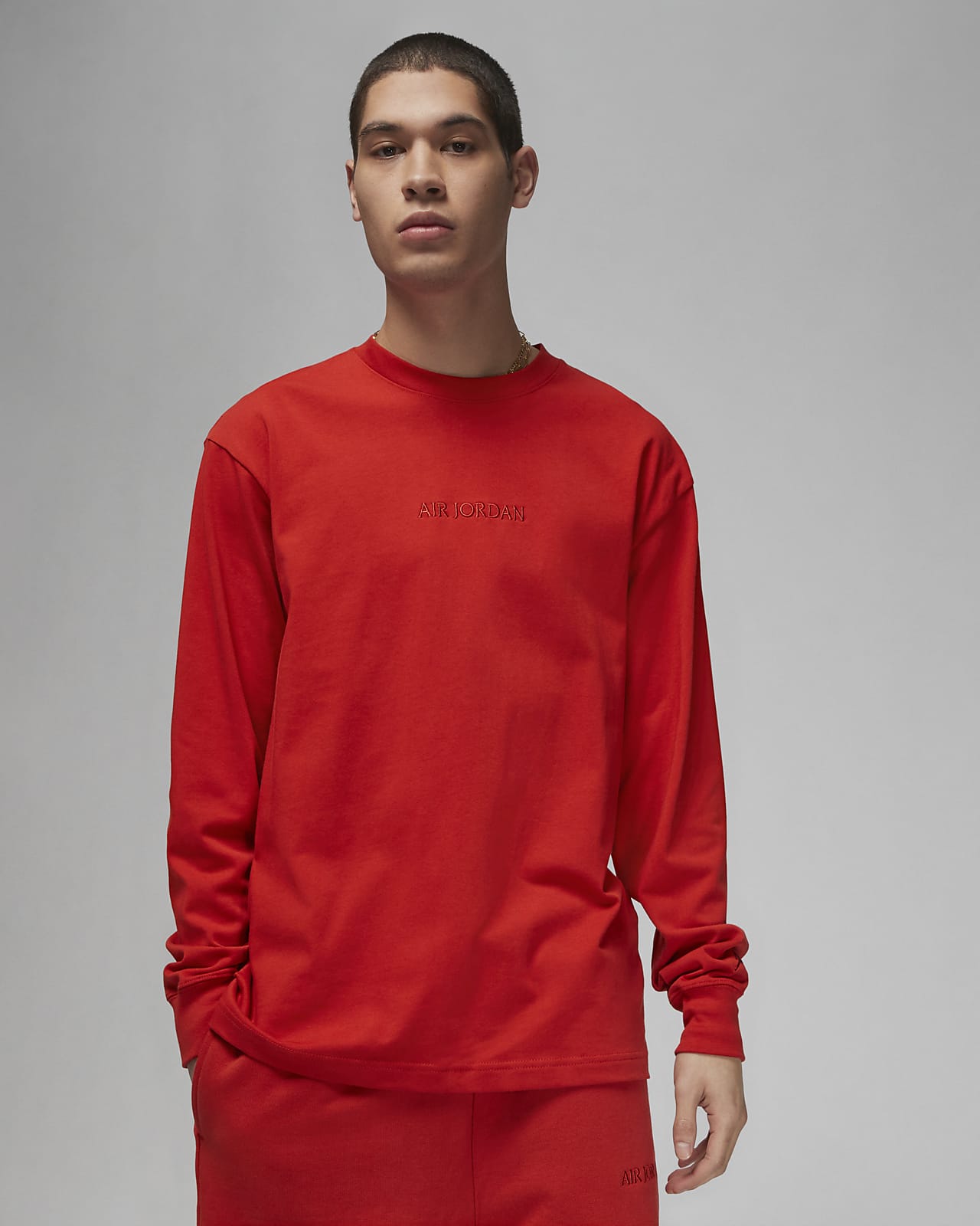 Nike air jordan red clearance t shirt