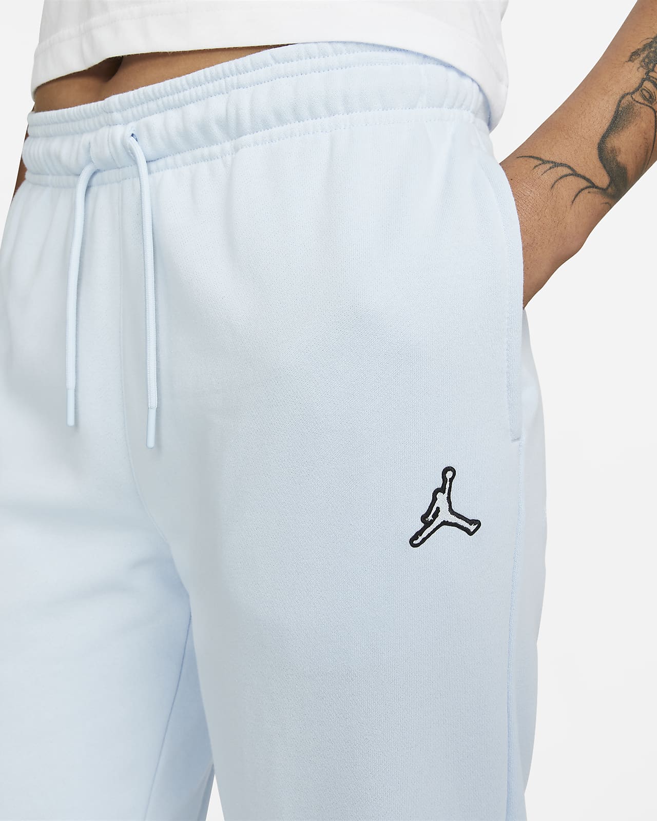 Pantalón de Chándal Jordan Essentials con Logo Gris Mujer DN4575-063