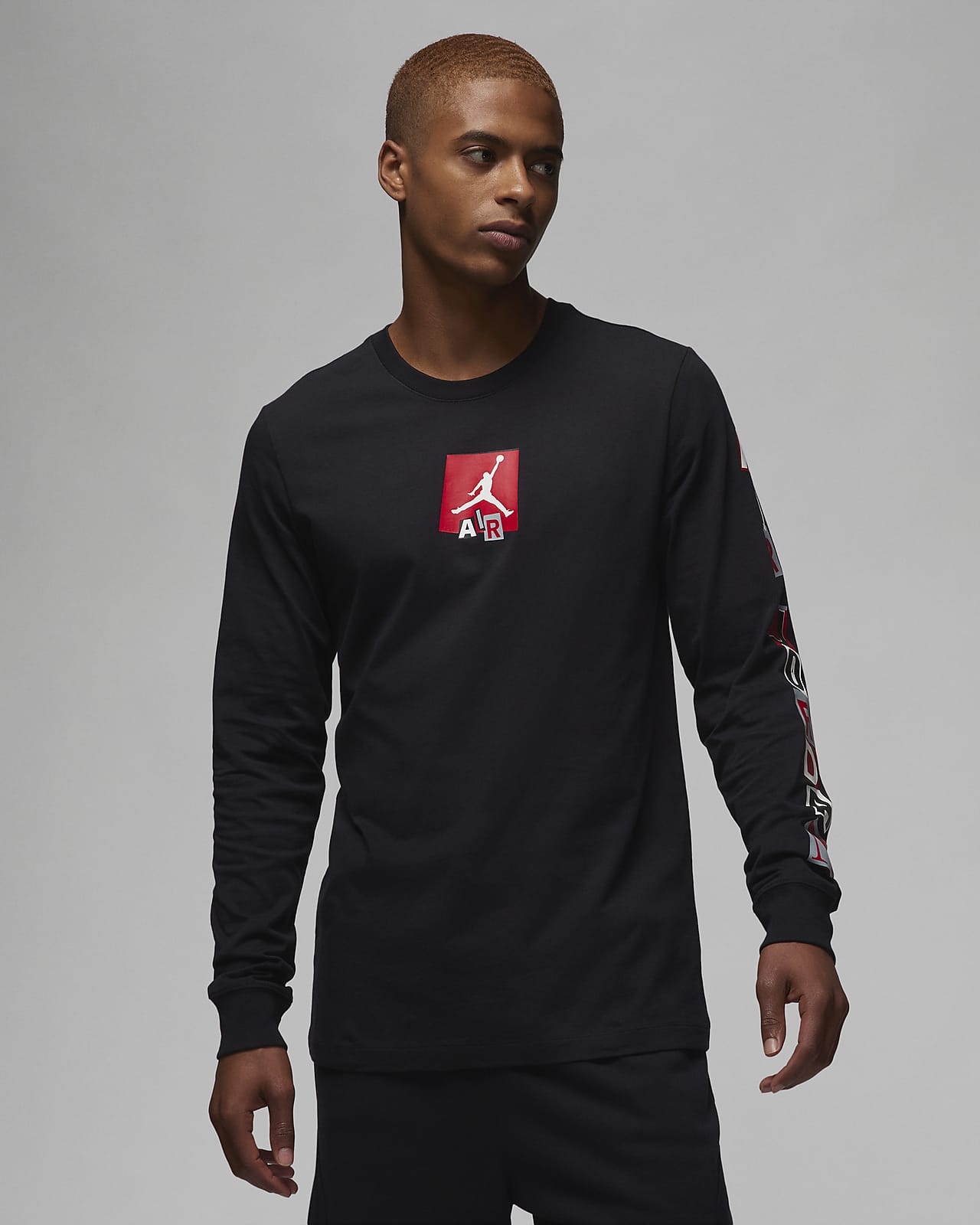 Pánské tričko Jordan Brand s potiskem a dlouhým rukávem