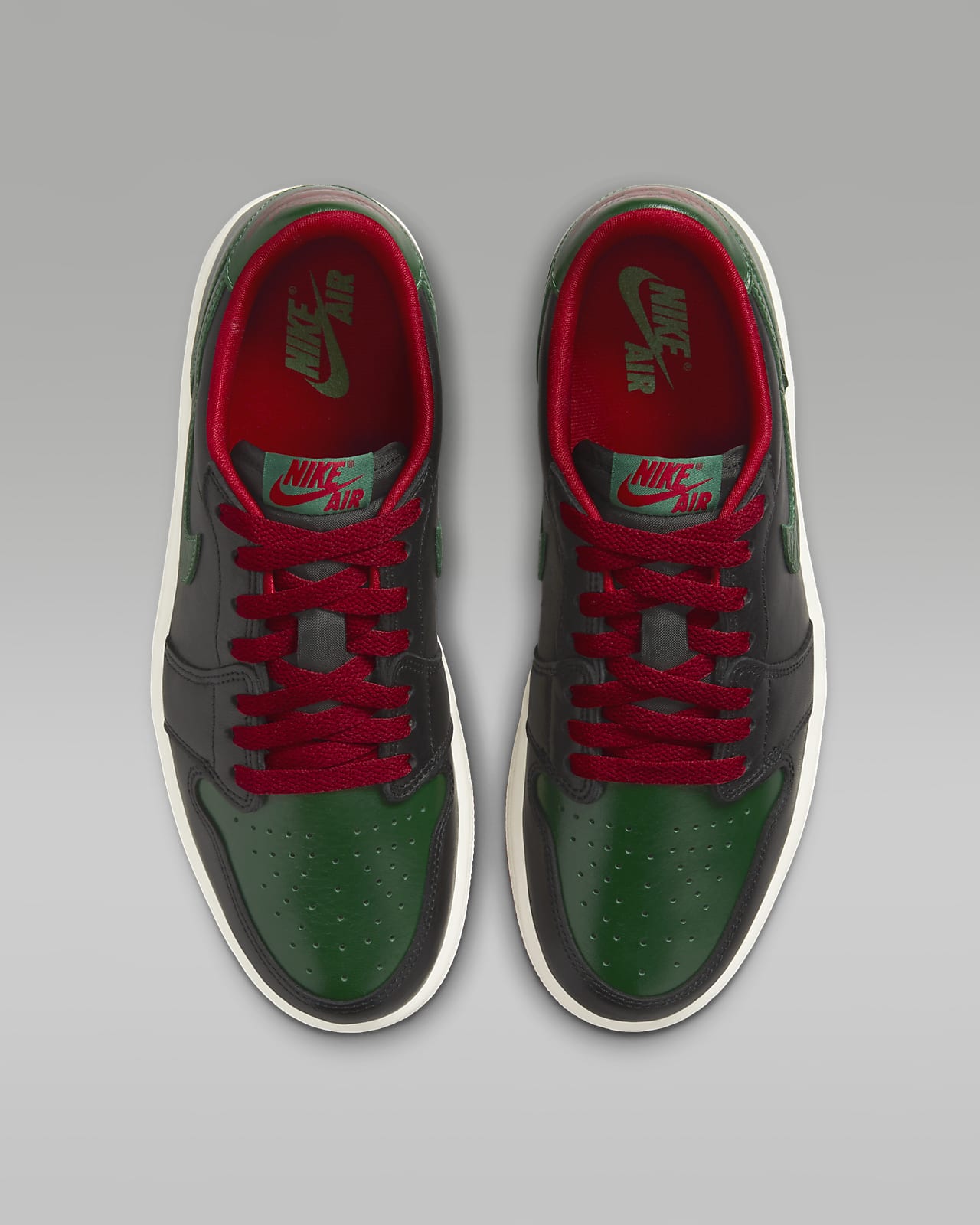 Air Jordan 1 Low OG Black/Gorge Green Women's Shoes