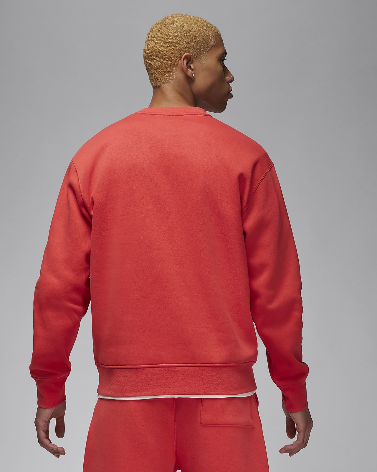 Jordan Essentials Holiday Fleece Mens Crewneck Sweatshirt Red Black  FD7463-687 – Shoe Palace