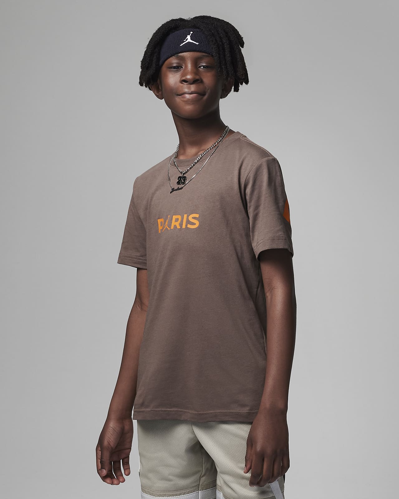 Jordan Paris Saint Germain Wordmark Tee p l nagyobb gyerekeknek