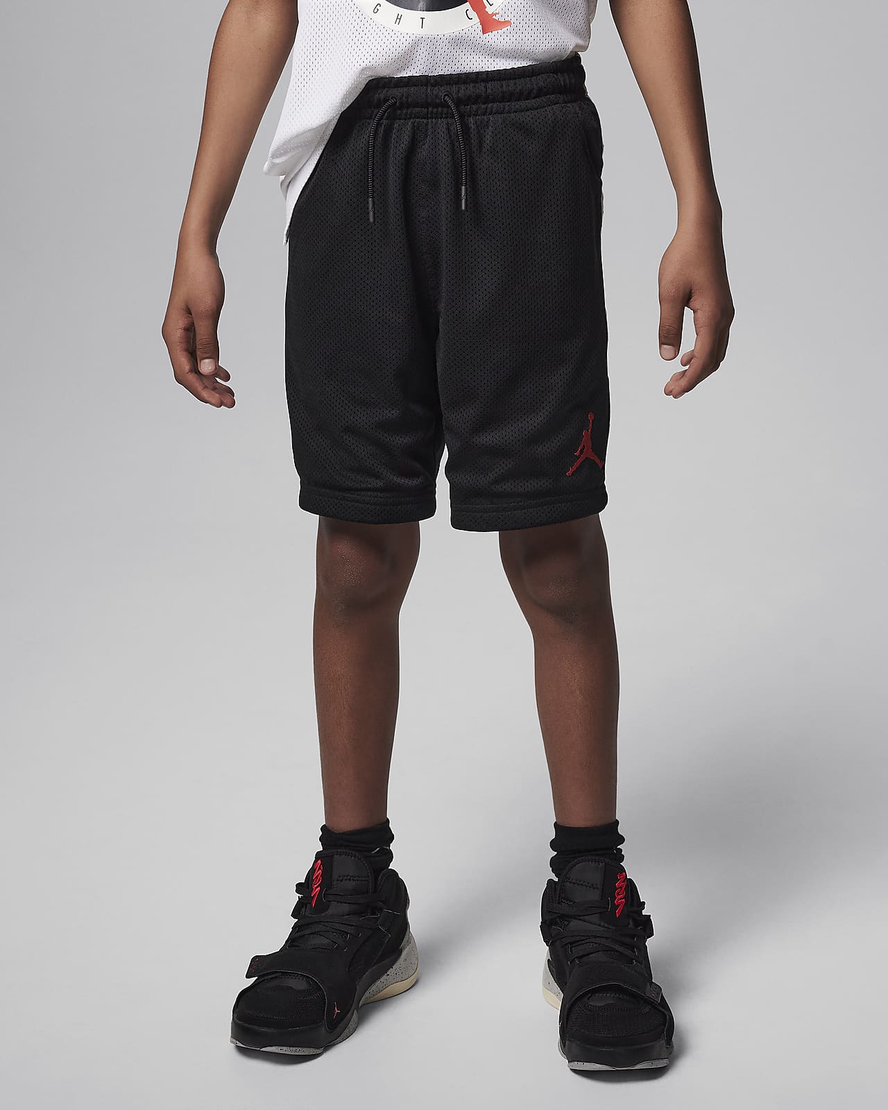 Shorts de malla para niños talla grande Jordan Dri-FIT MJ Flight MVP