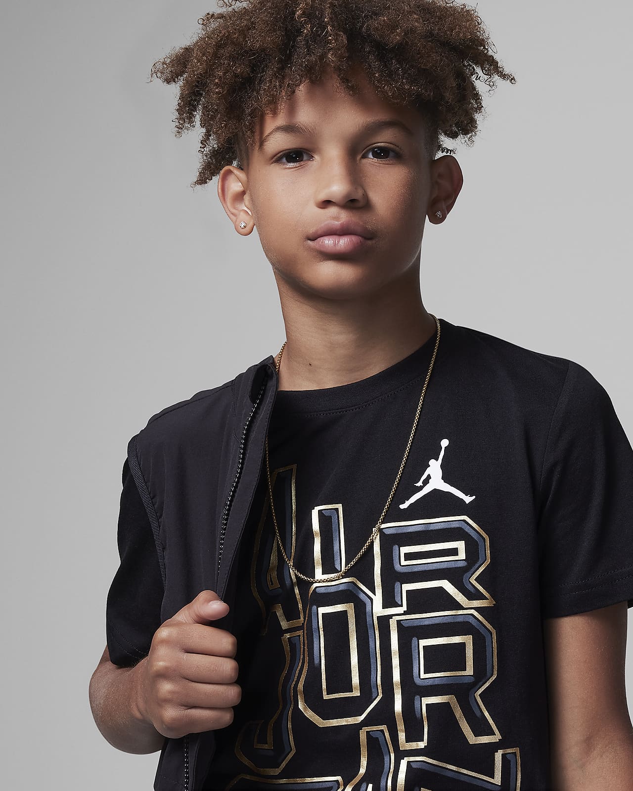 Black and gold sales jordan t shirt