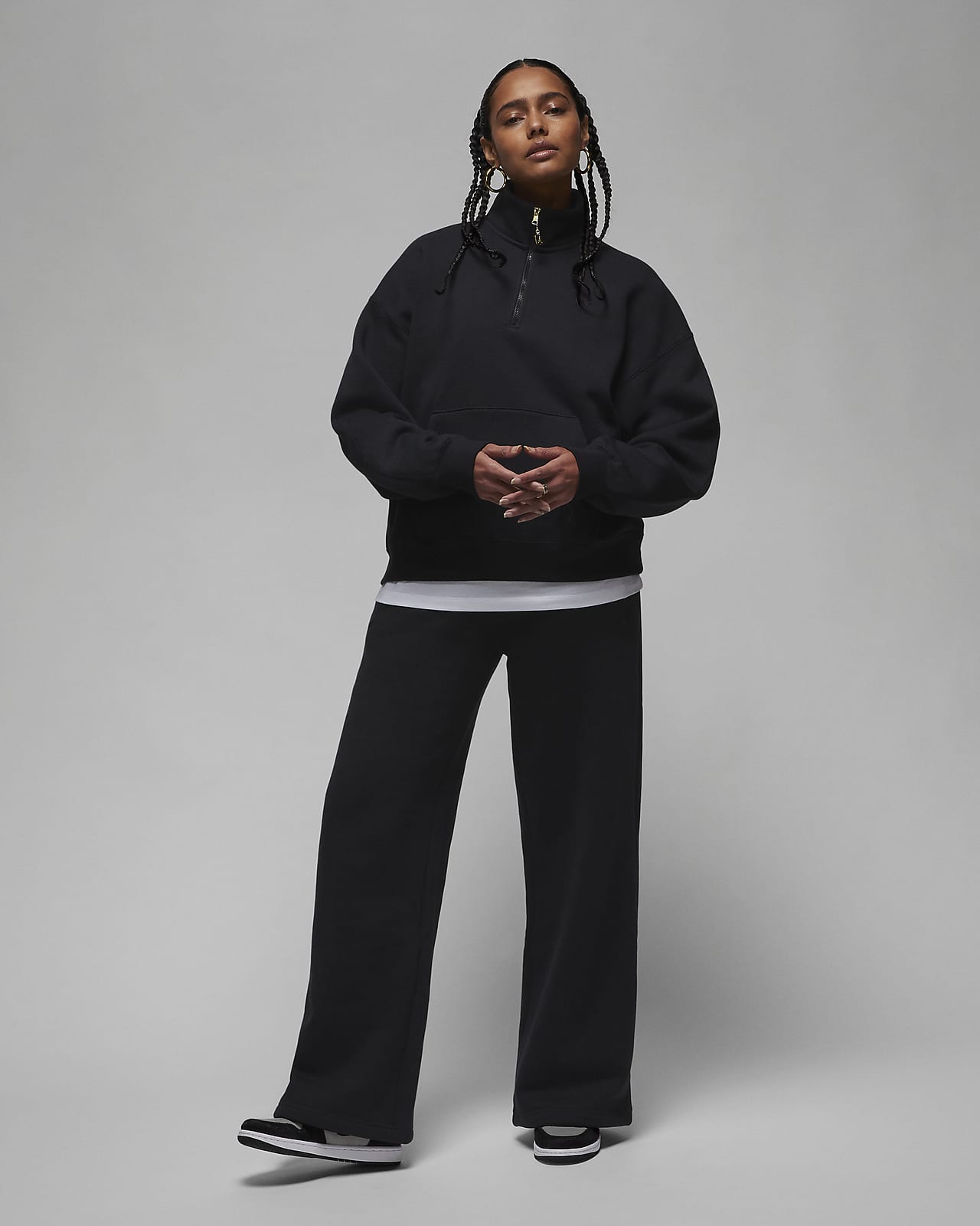 Jordan Womens Fleece Pants Black - Clothing & Accessories