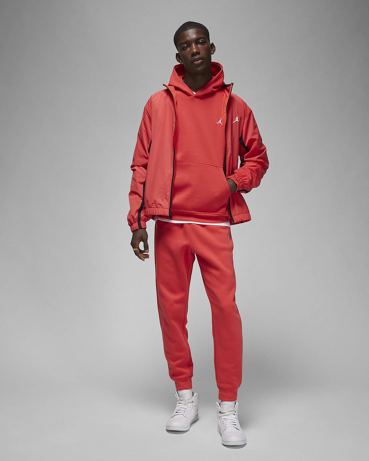 Nike Jordan Plus Core Essentials all over print cuffed fleece