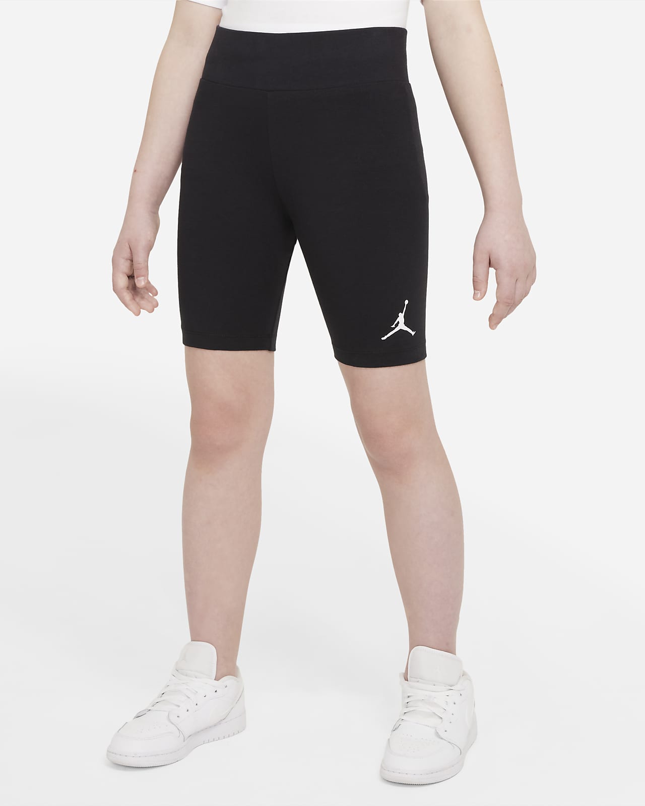girls essential high rise bike shorts, girls bottoms