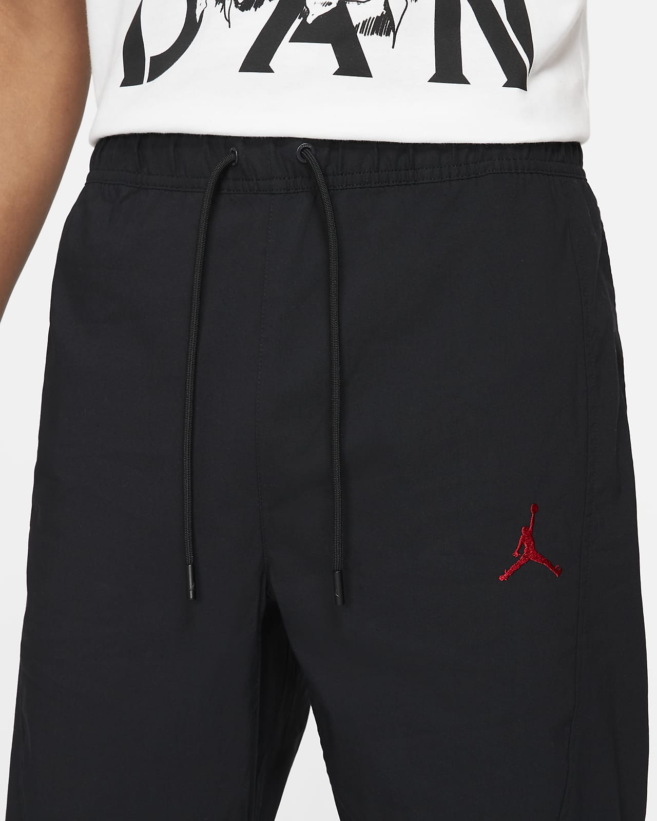 Jordan Men Essential Woven Pants (black / gym red)