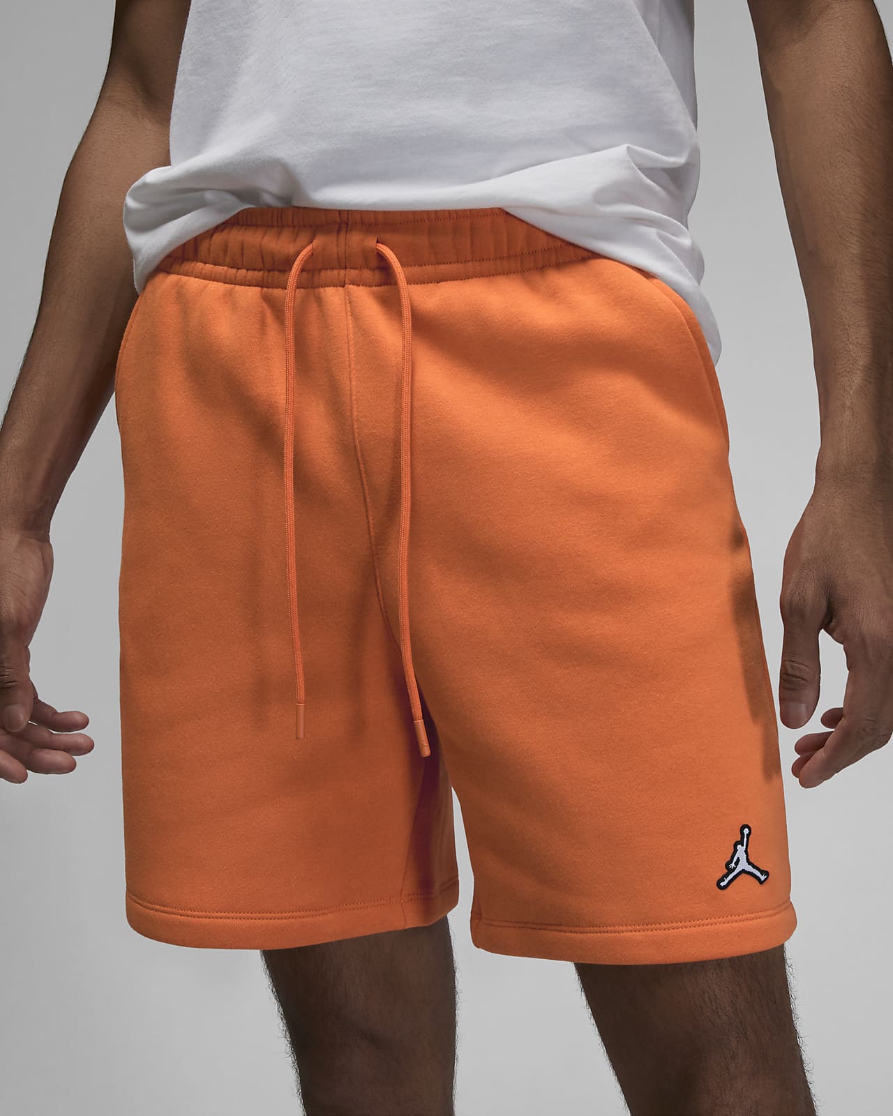 Nike orange fleece shorts on sale
