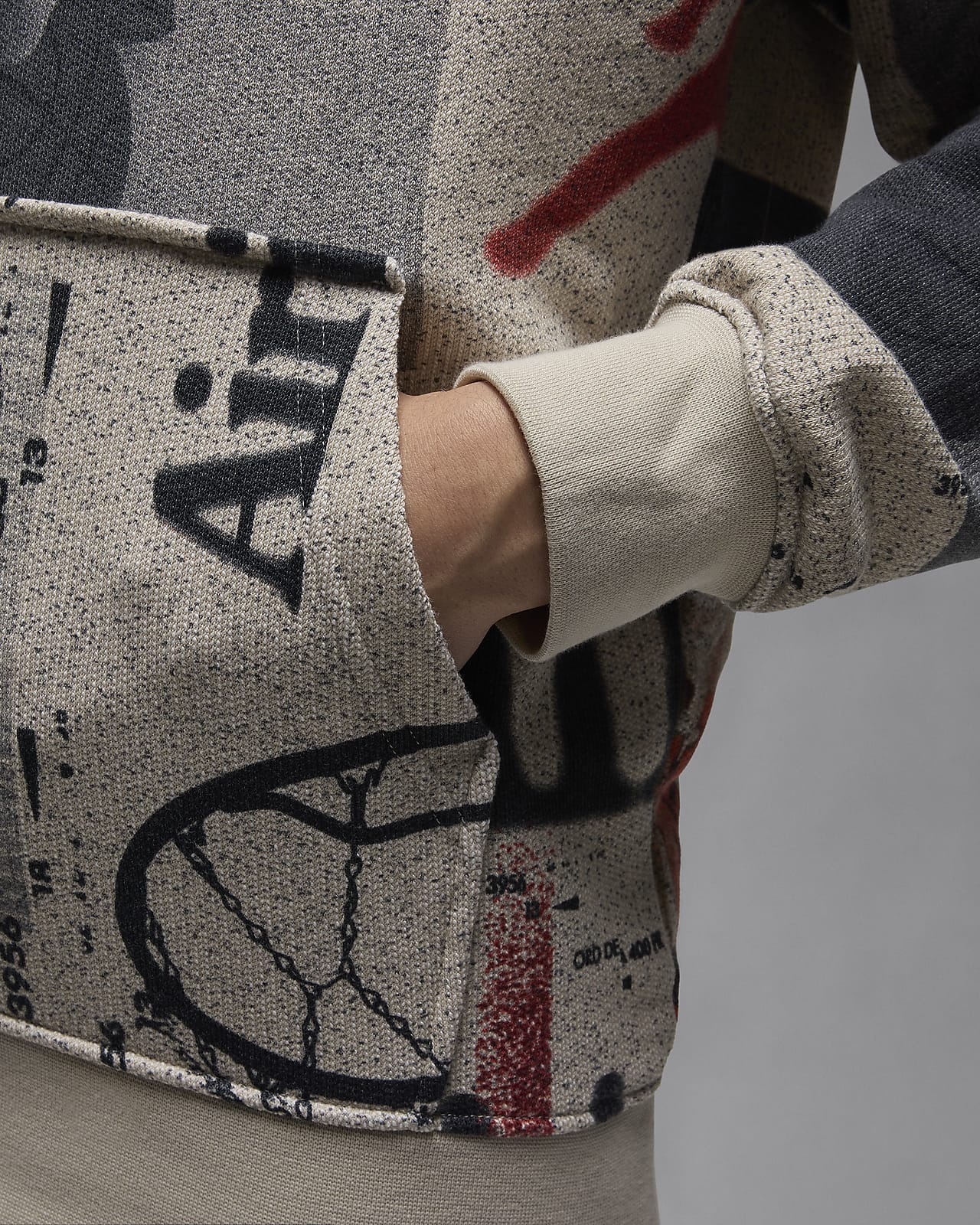 Nike heritage black discount and white colorblock sweatshirt