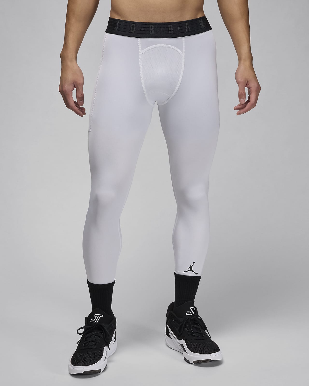 Men's One Leg Tights Legging 3/4 Compression Pants Athletic Base Quick  Drying Underwear For Basketball Running Cycling
