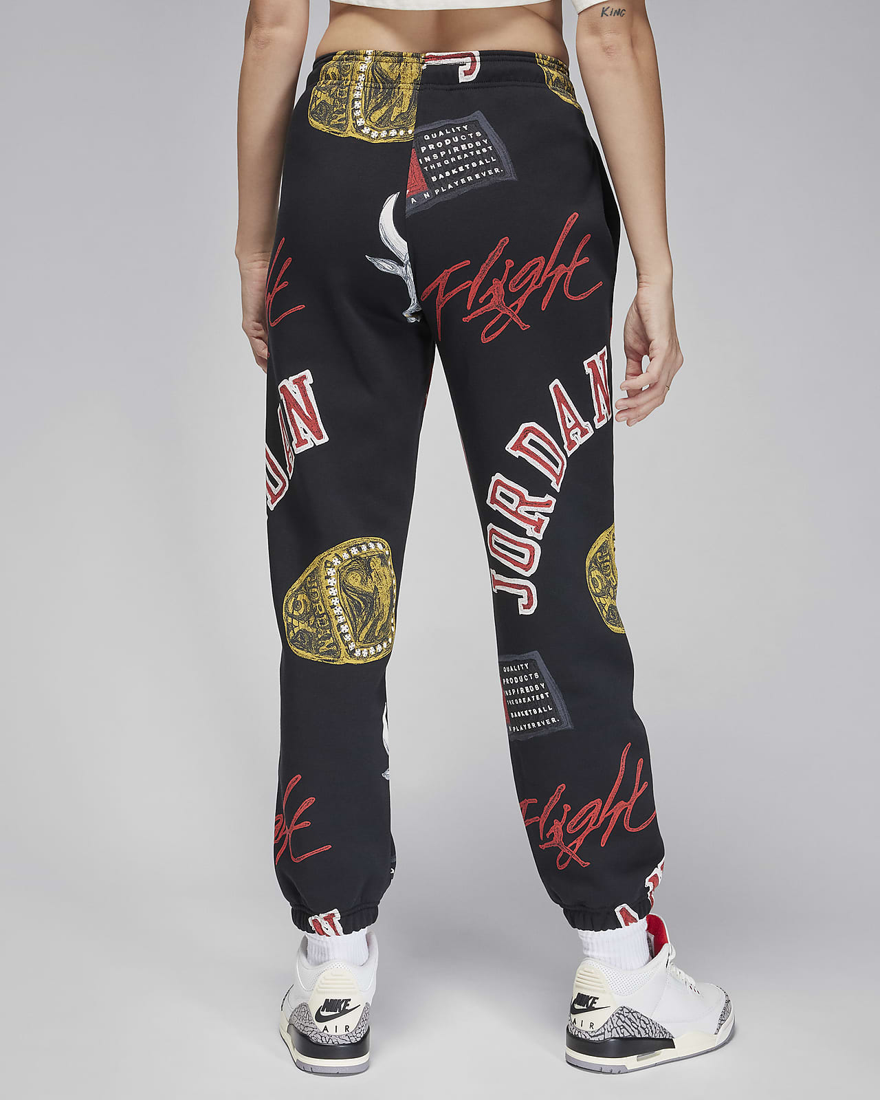 Nike air women's fleece trousers discount