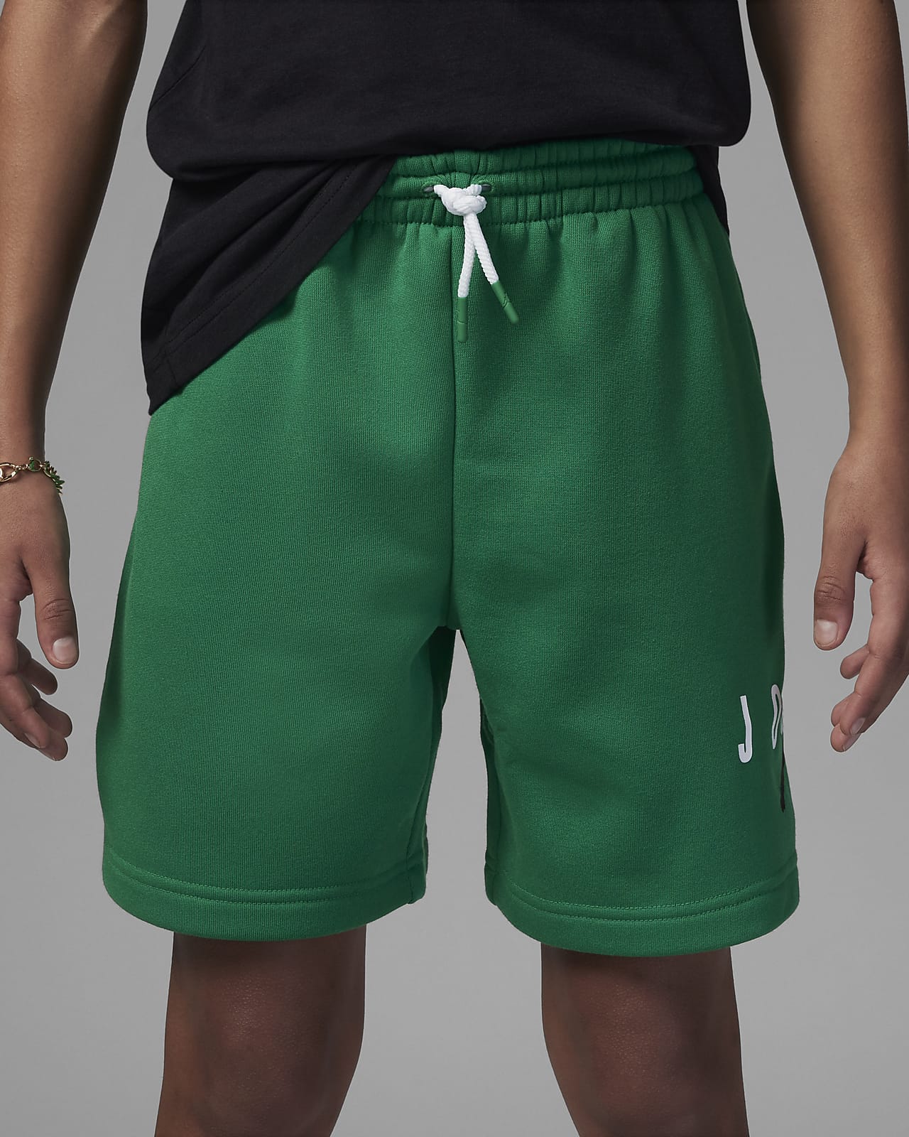 Men's Basic Fleece Sport Shorts In Green