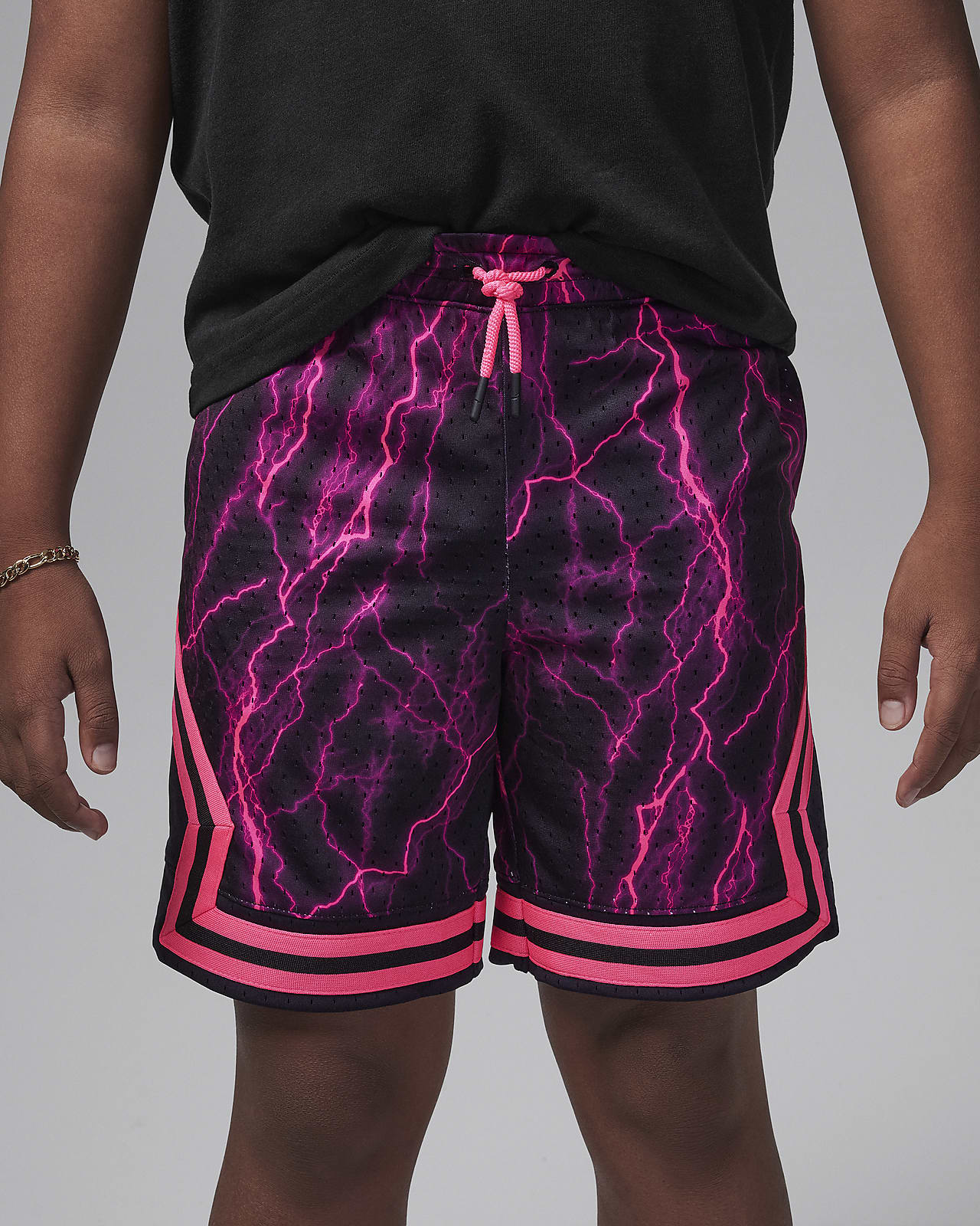 Jordan MJ Diamond Big Kids Dri FIT Printed Shorts. Nike