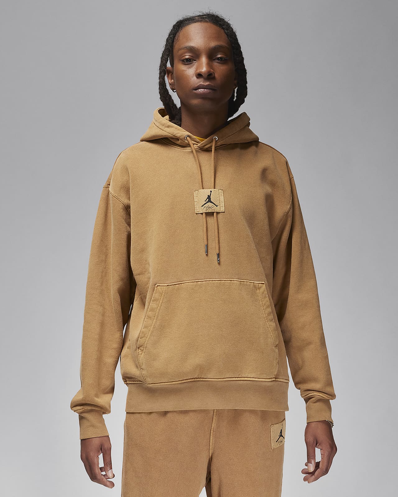 Jordan Flight Fleece Y kanm Erkek Kap onlu Sweatshirt