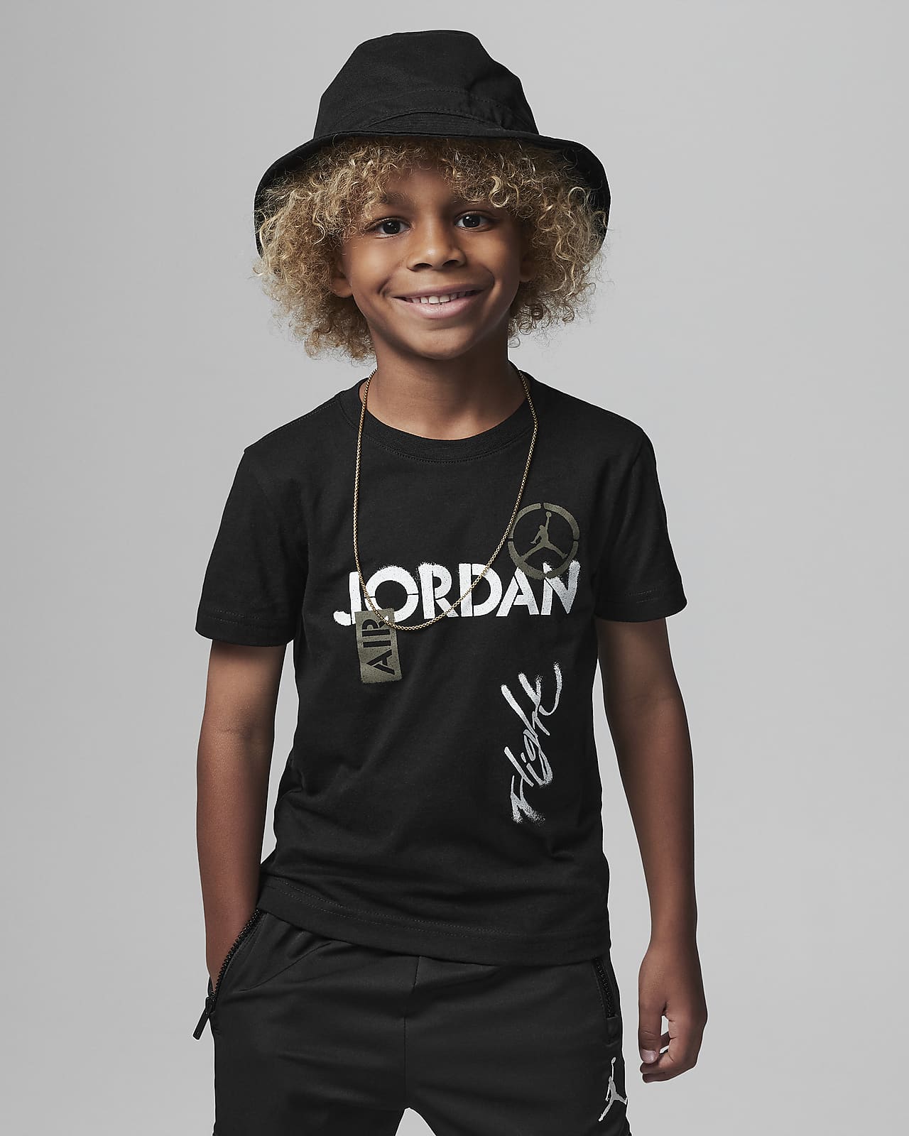 Playera para ni os talla peque a Air Jordan 4 Flight Feet Tee