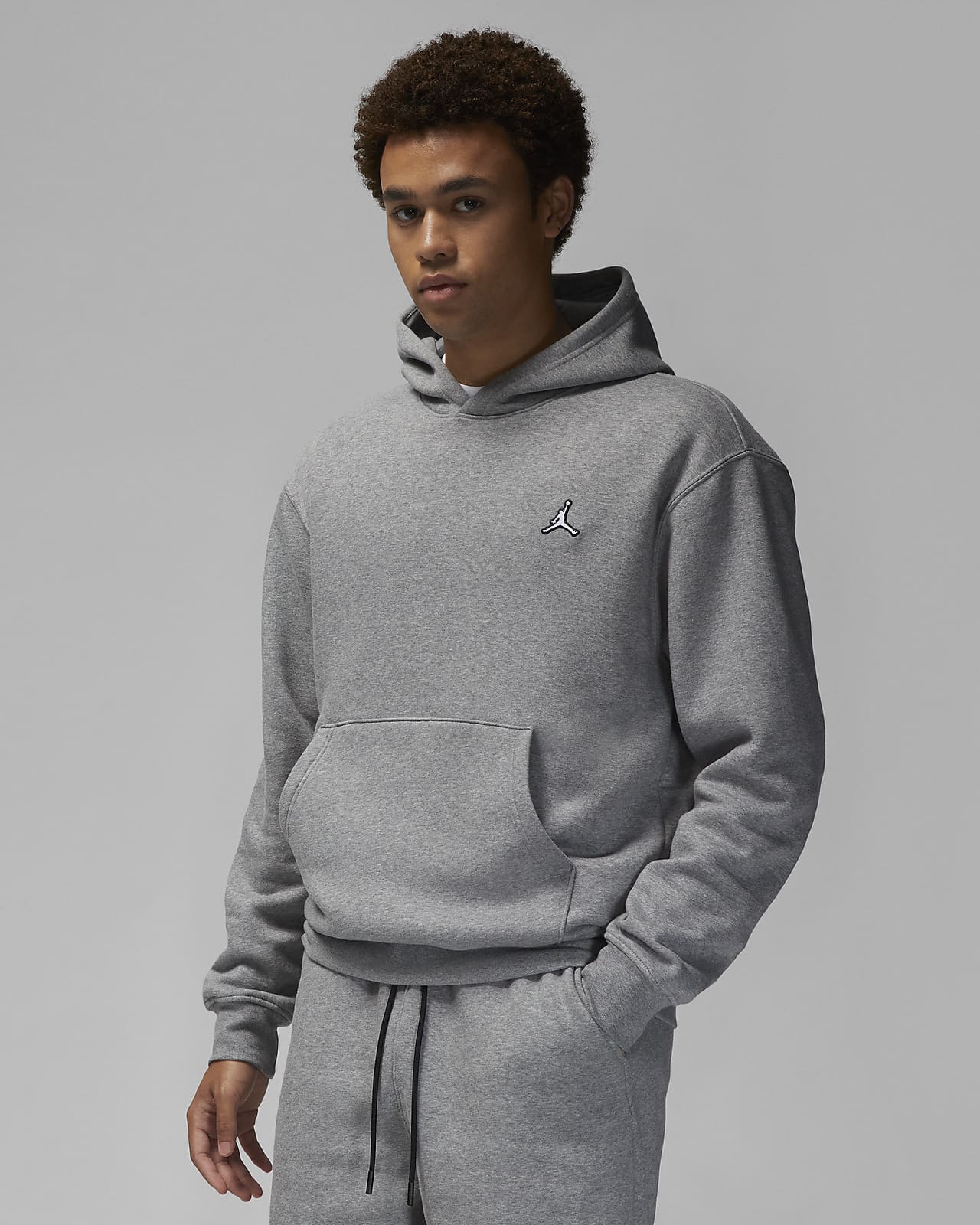 Nike Essential Fleece+ Multi Logo Hoodie In White pour hommes